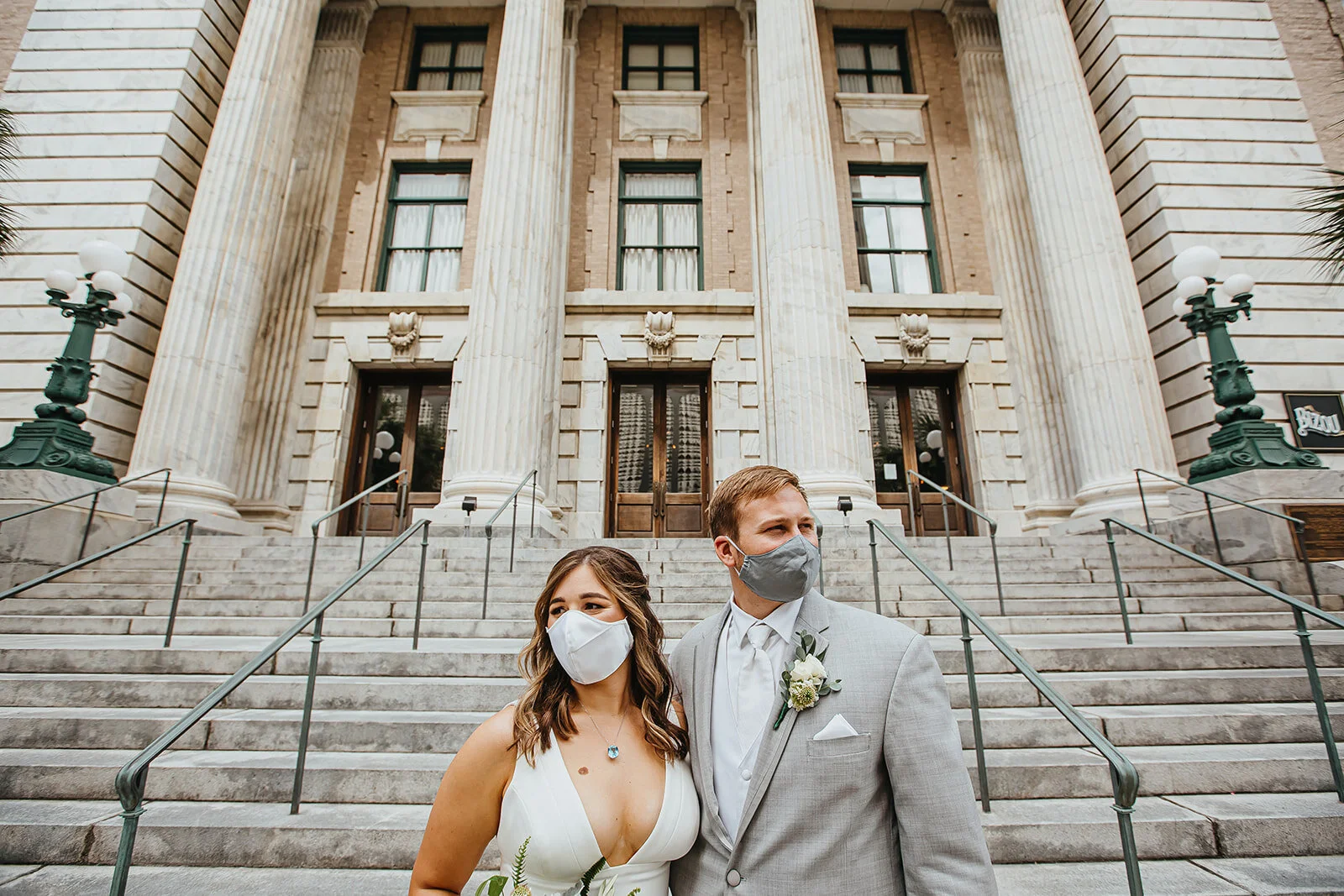 Rad Red Creative Tampa Wedding Photographer Downtown Tampa Wedding Sacred Heart COVID Wedding