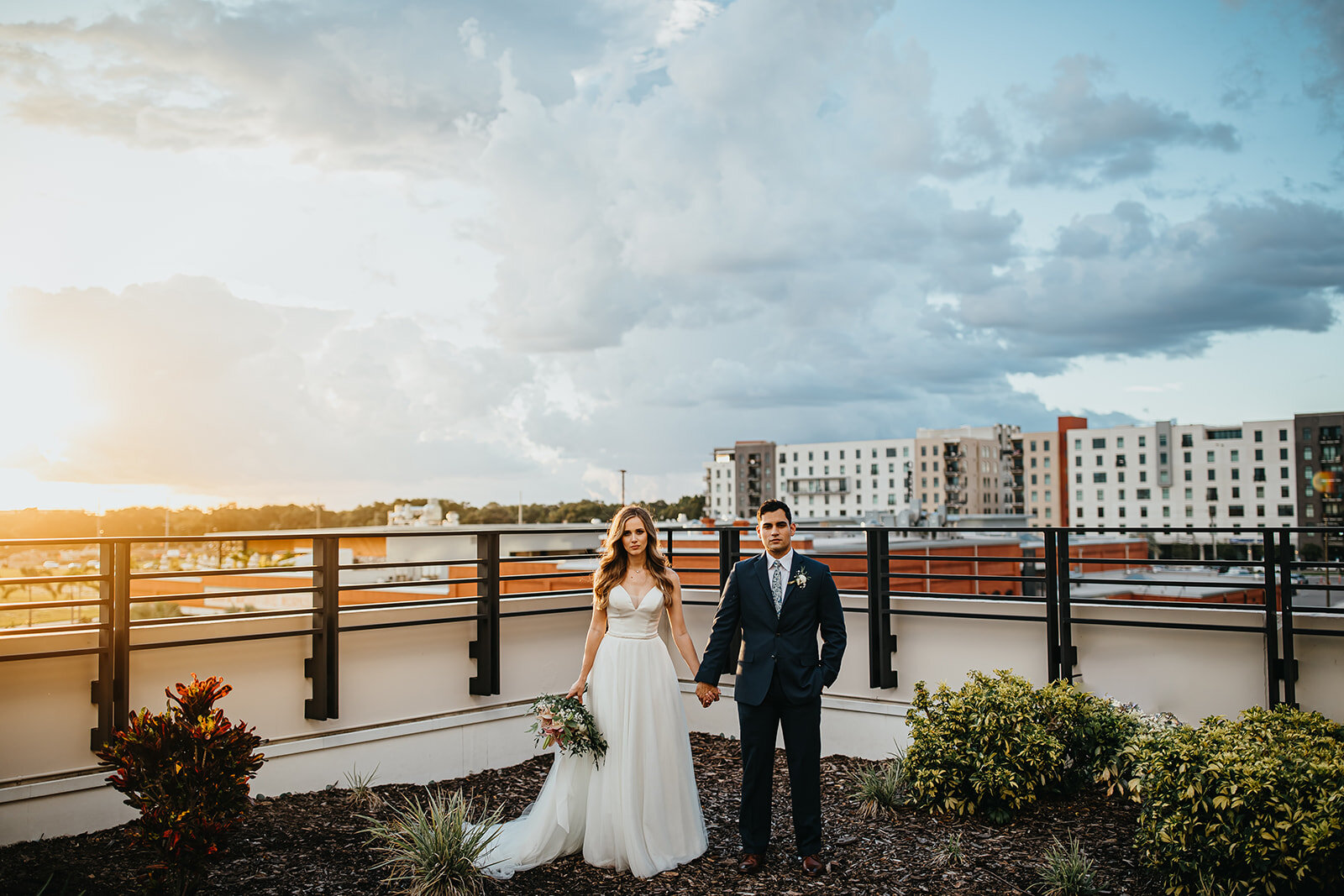 Tampa Wedding Photographer Rad Red Creative Rooftop 220 Armature Works Wedding