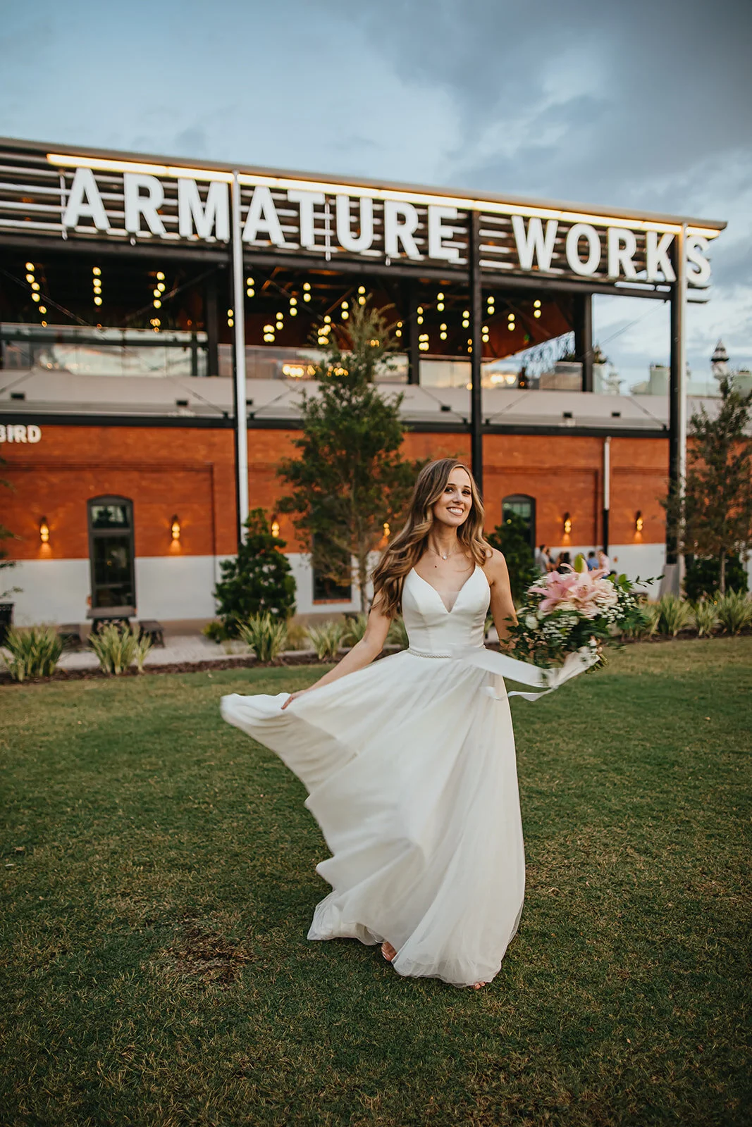 Tampa Wedding Photographer Rad Red Creative Rooftop 220 Armature Works Wedding