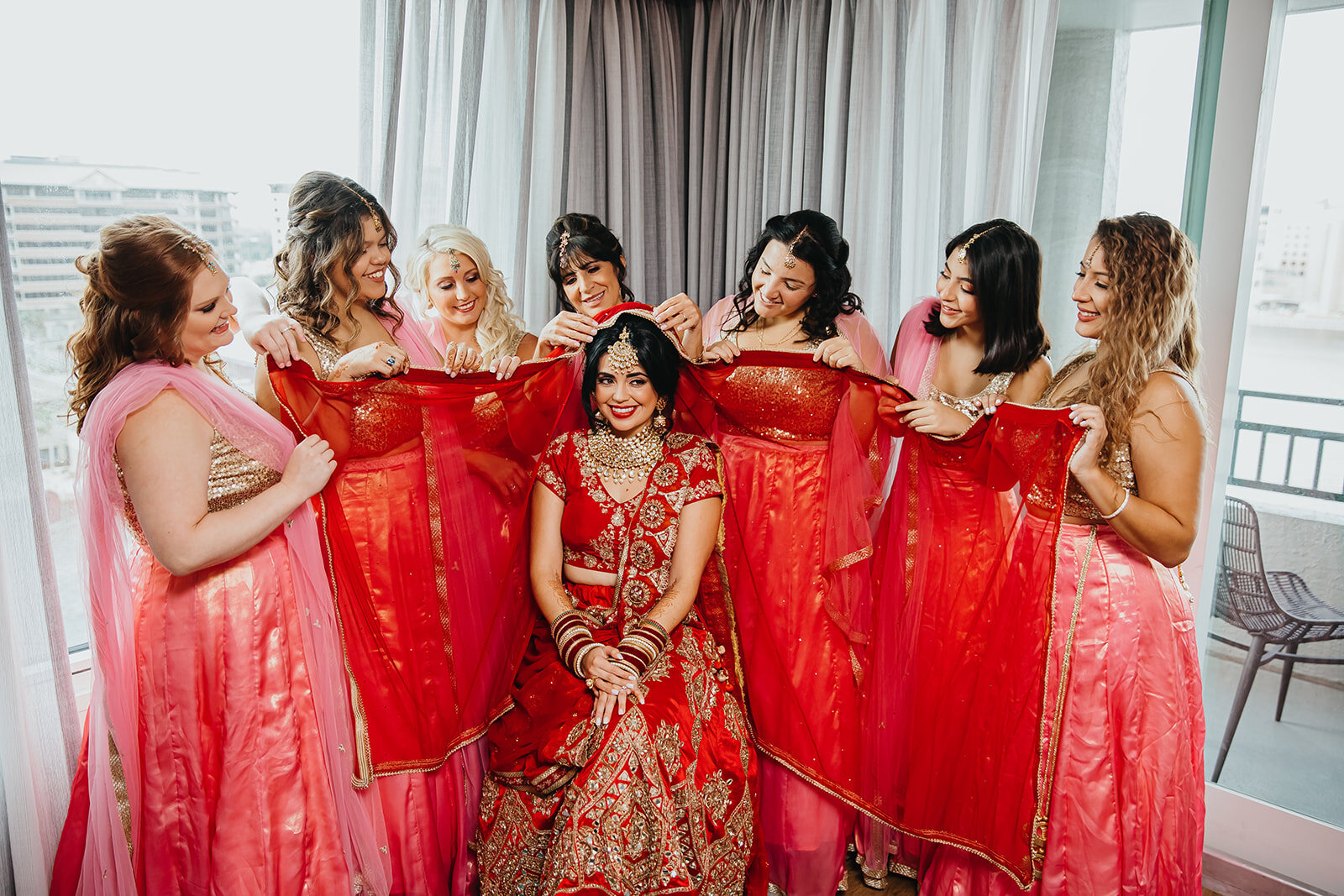 Downtown Tampa Wedding Photographer Hindu Wedding Rad Red Creative