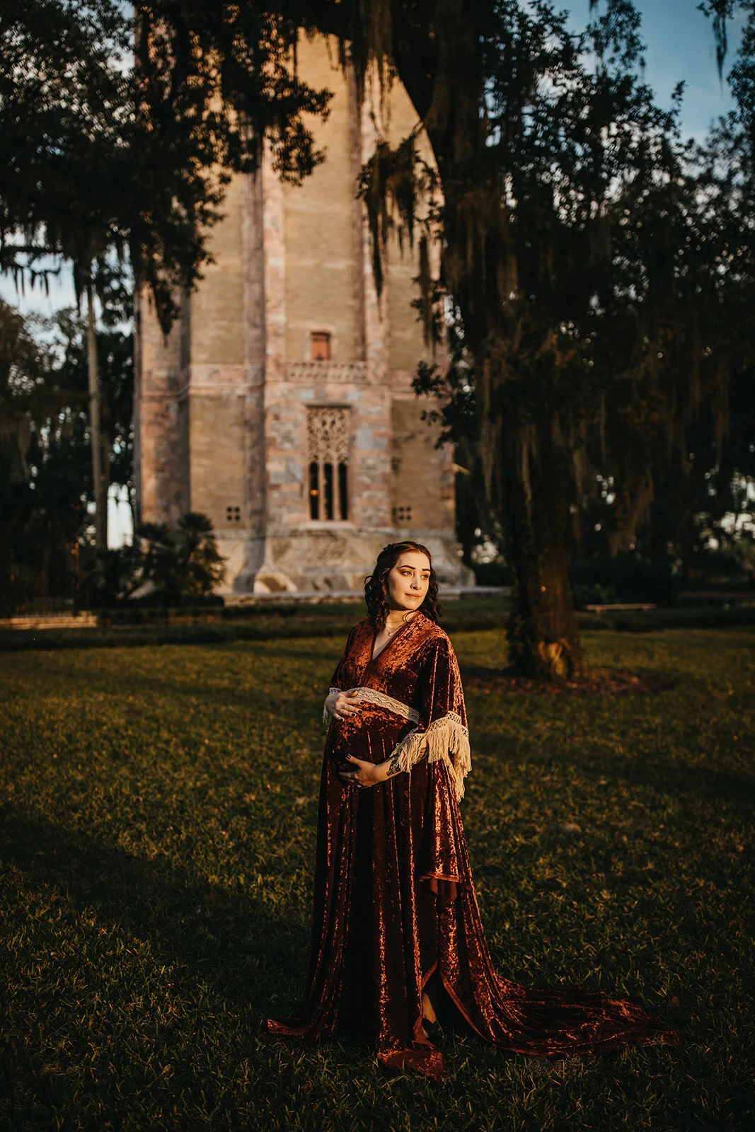 Rad Red Creative Tampa Photographer Bok Tower Maternity Session