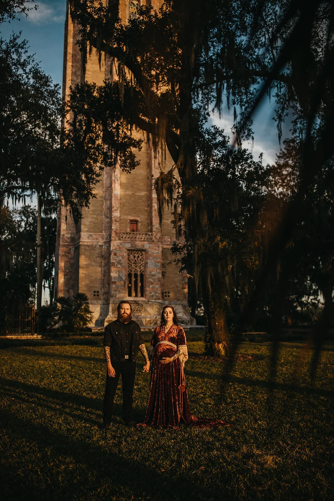 Rad Red Creative Tampa Photographer Bok Tower Maternity Session