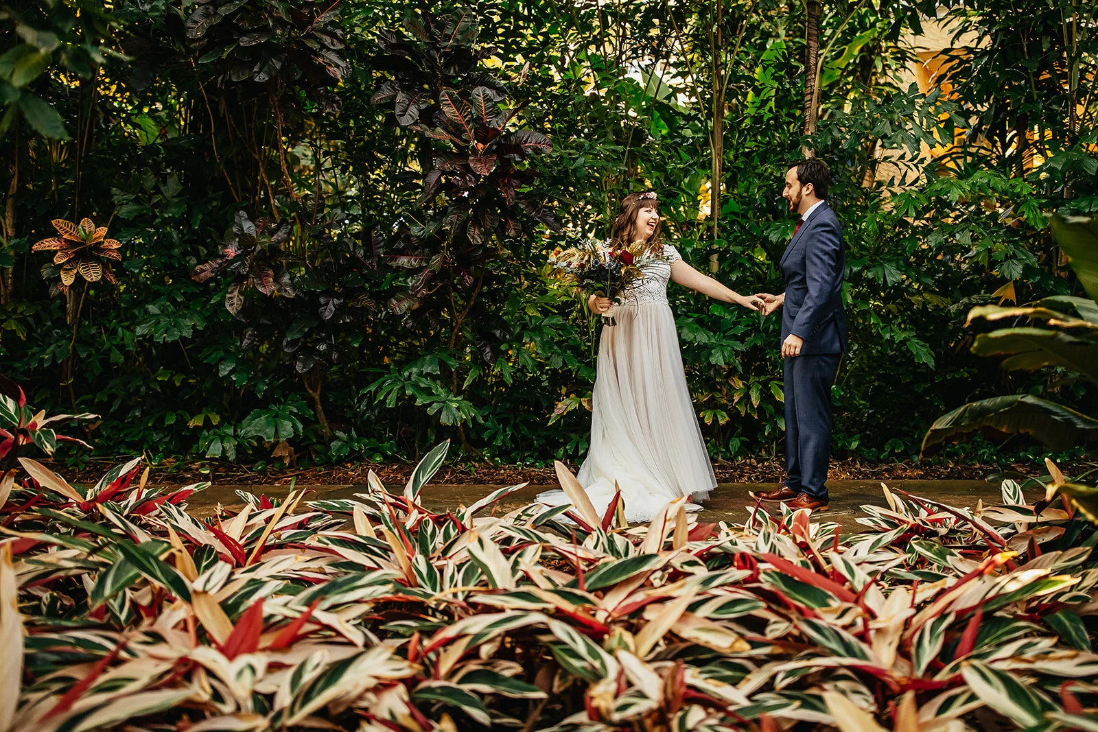 Rad Red Creative Tampa Wedding Photographer Sunken Gardens Wedding