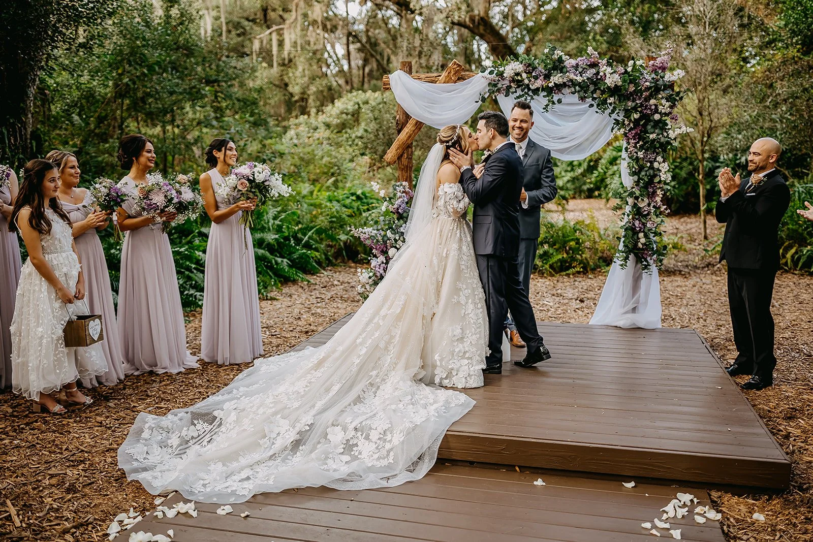 Dreamy Purple + Gold Cross Creek Ranch Wedding - Rad Red Creative Tampa Wedding Photographer