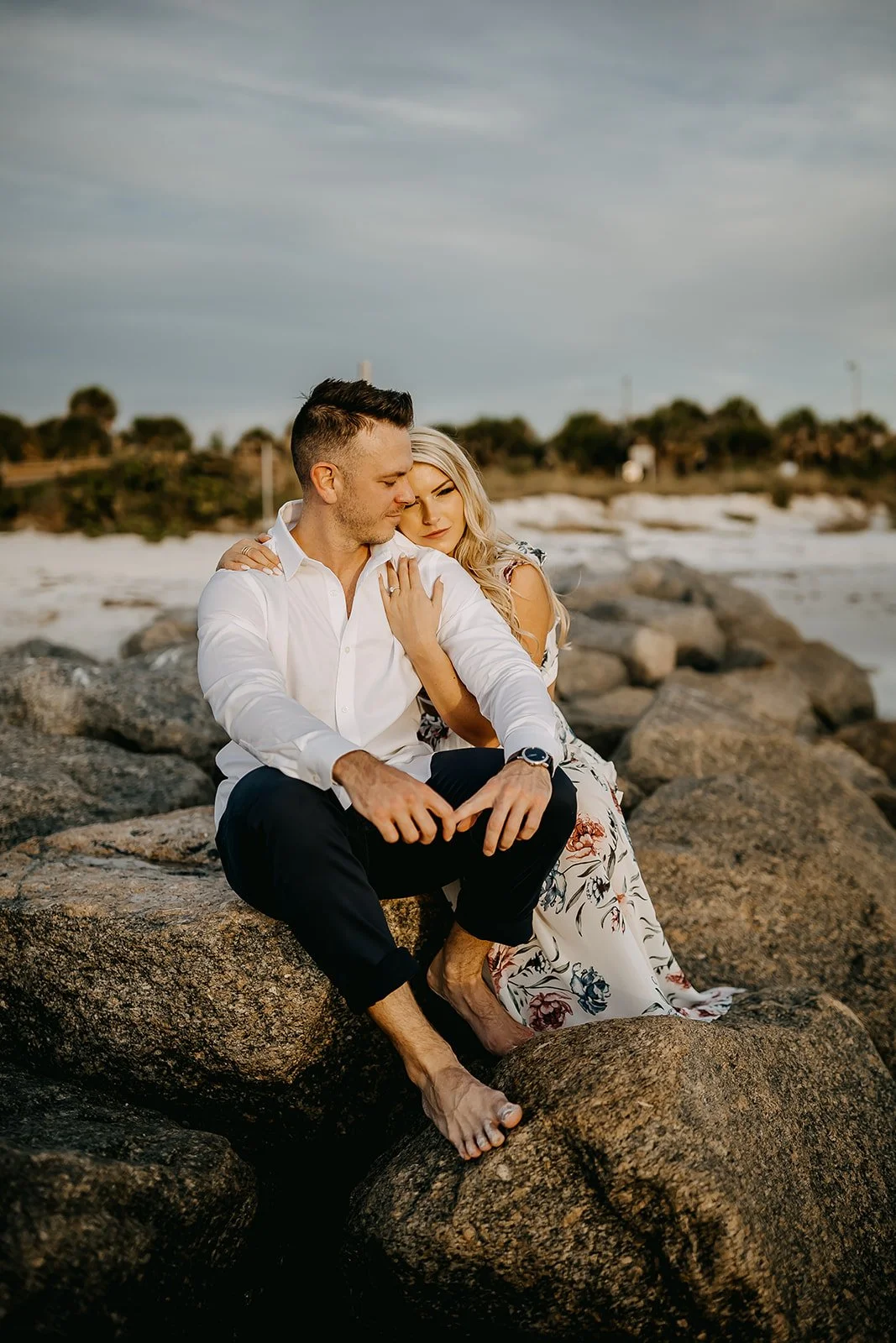Rad Red Creative Tampa Wedding Photographer Fort Desoto Engagement Session