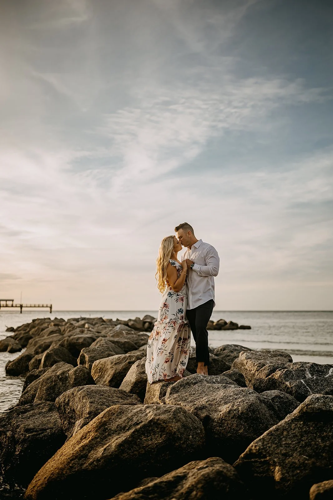 Rad Red Creative Tampa Wedding Photographer Fort Desoto Engagement Session