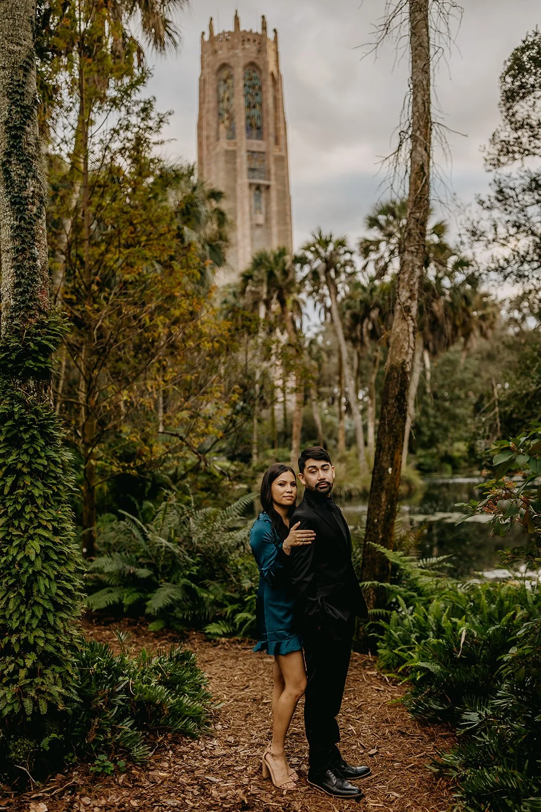 Rad Red Creative Tampa Wedding Photographer Bok Tower Gardens Engagement Session