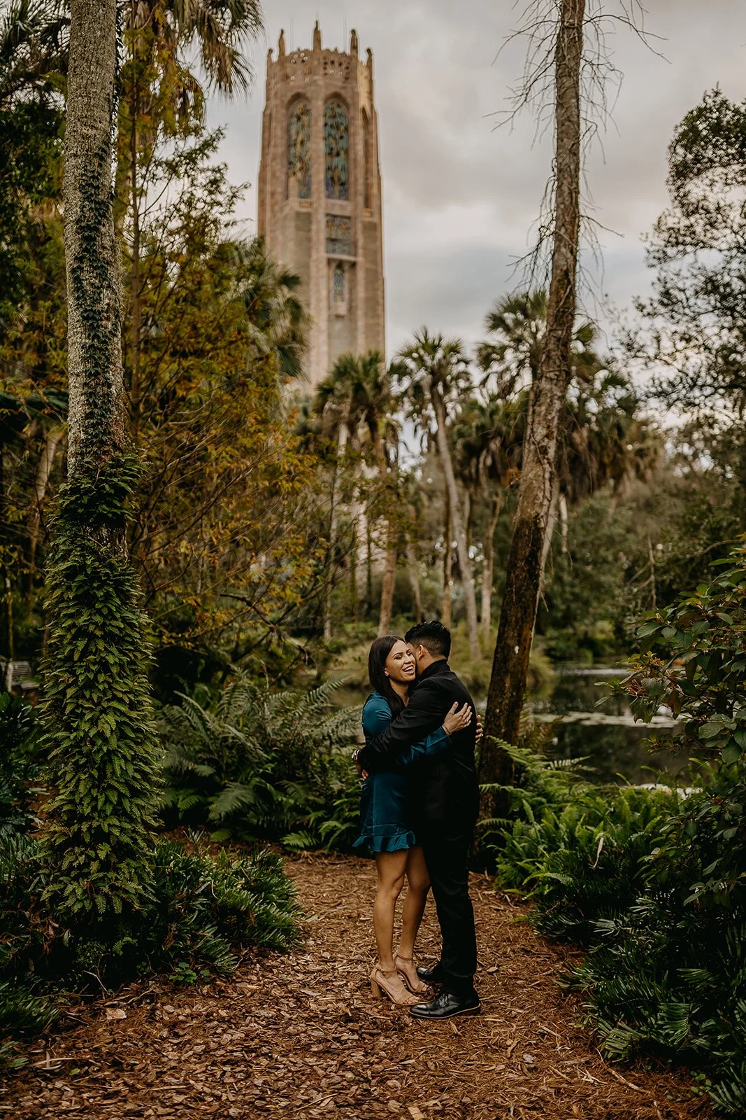 Rad Red Creative Tampa Wedding Photographer Bok Tower Gardens Engagement Session