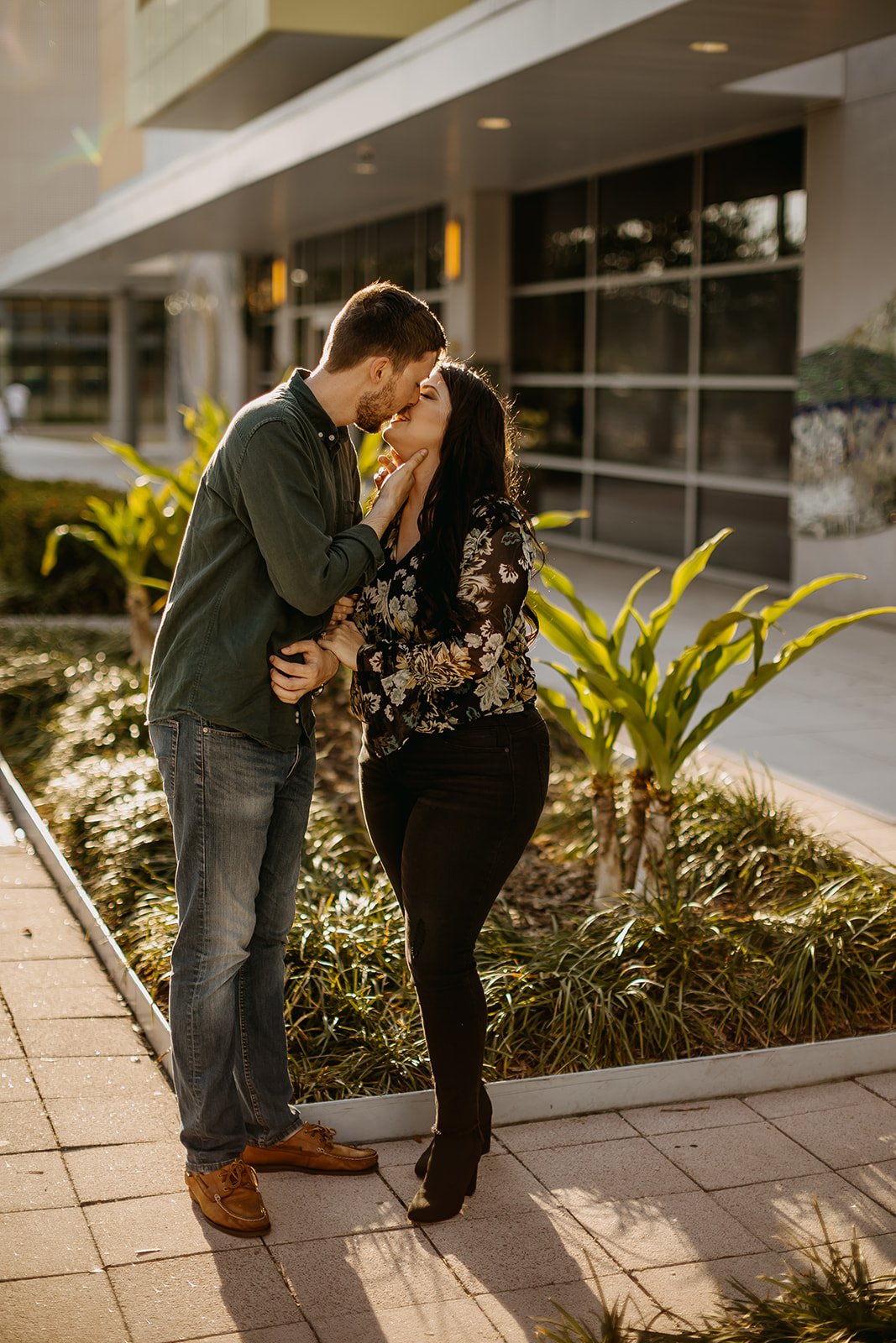 Rad Red Creative Tampa Downtown Riverwalk Engagement Session Photos