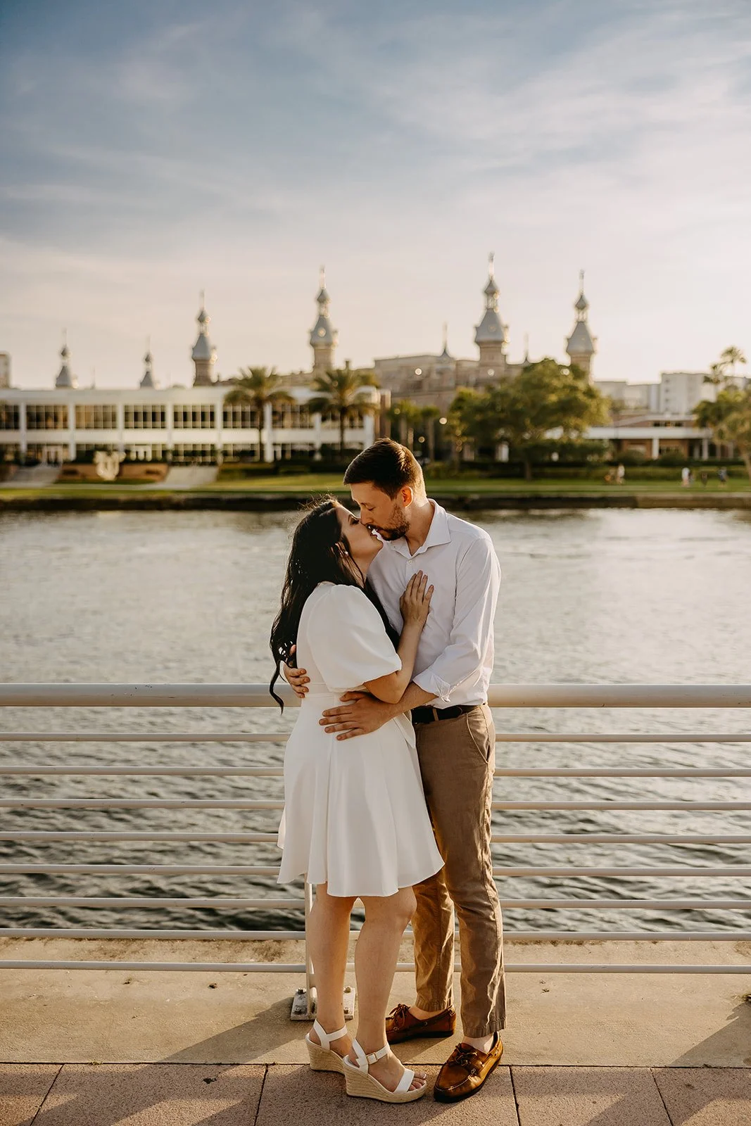 Rad Red Creative Tampa Downtown Riverwalk Engagement Session Photos