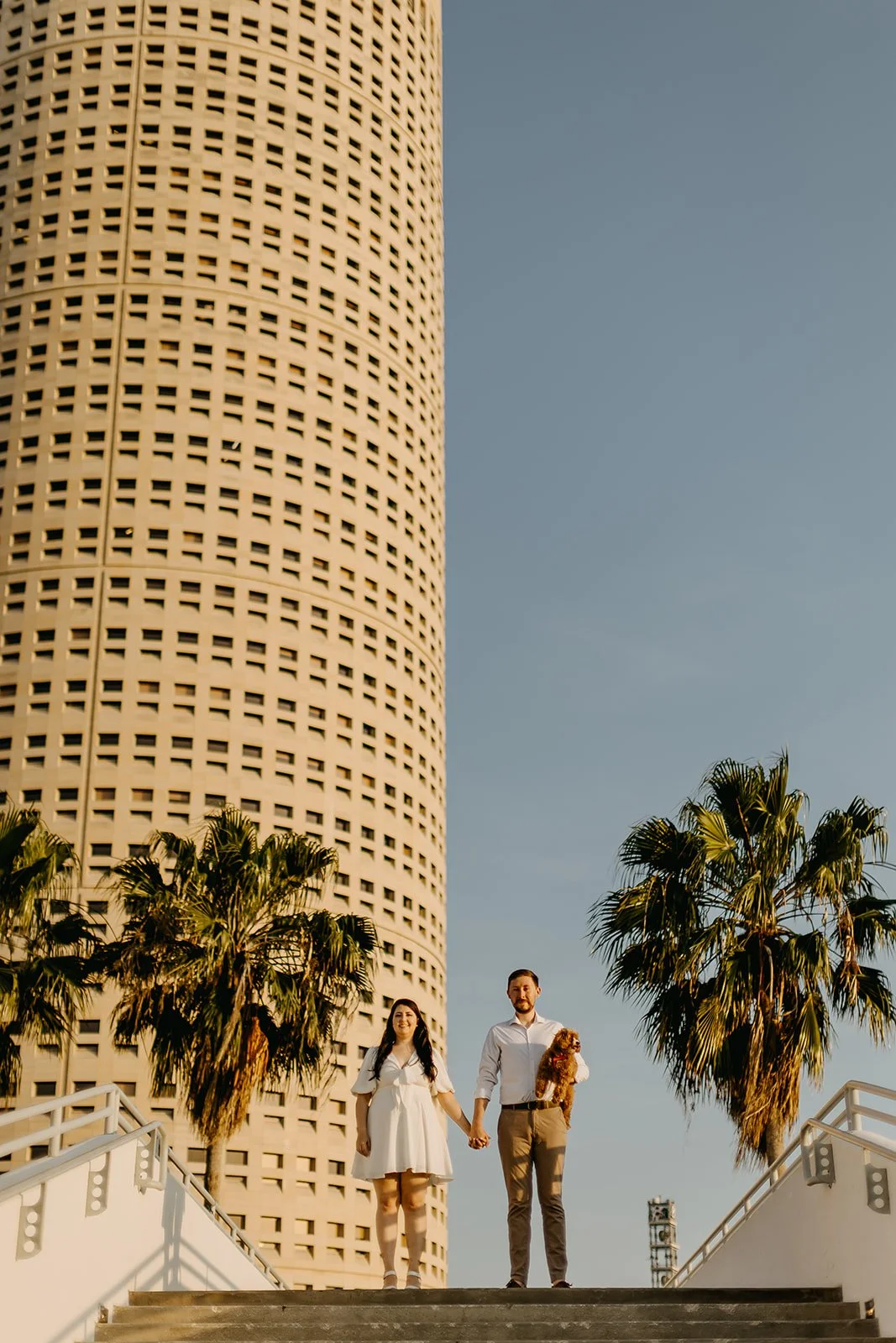 Rad Red Creative Tampa Downtown Riverwalk Engagement Session Photos