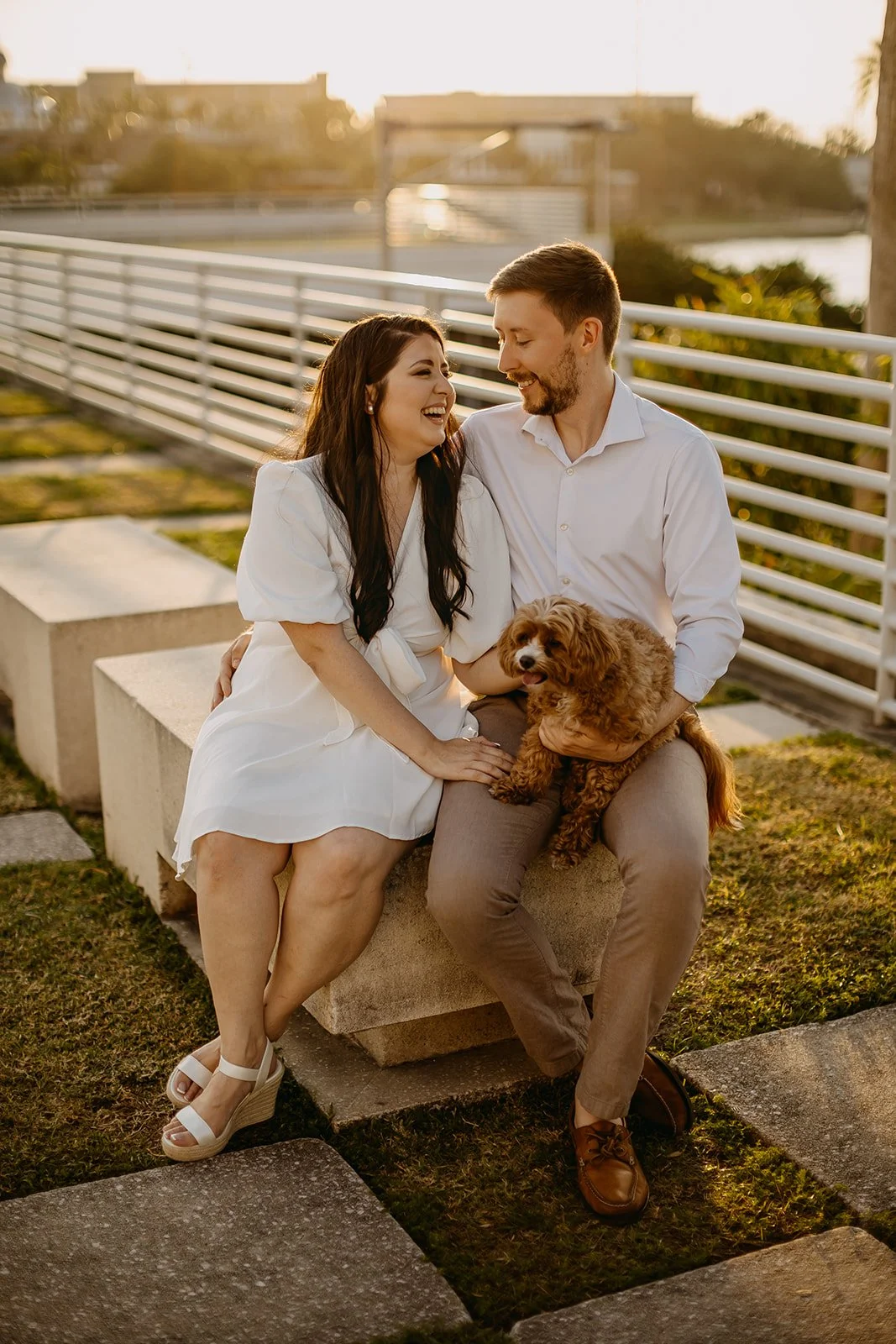 Rad Red Creative Tampa Downtown Riverwalk Engagement Session Photos