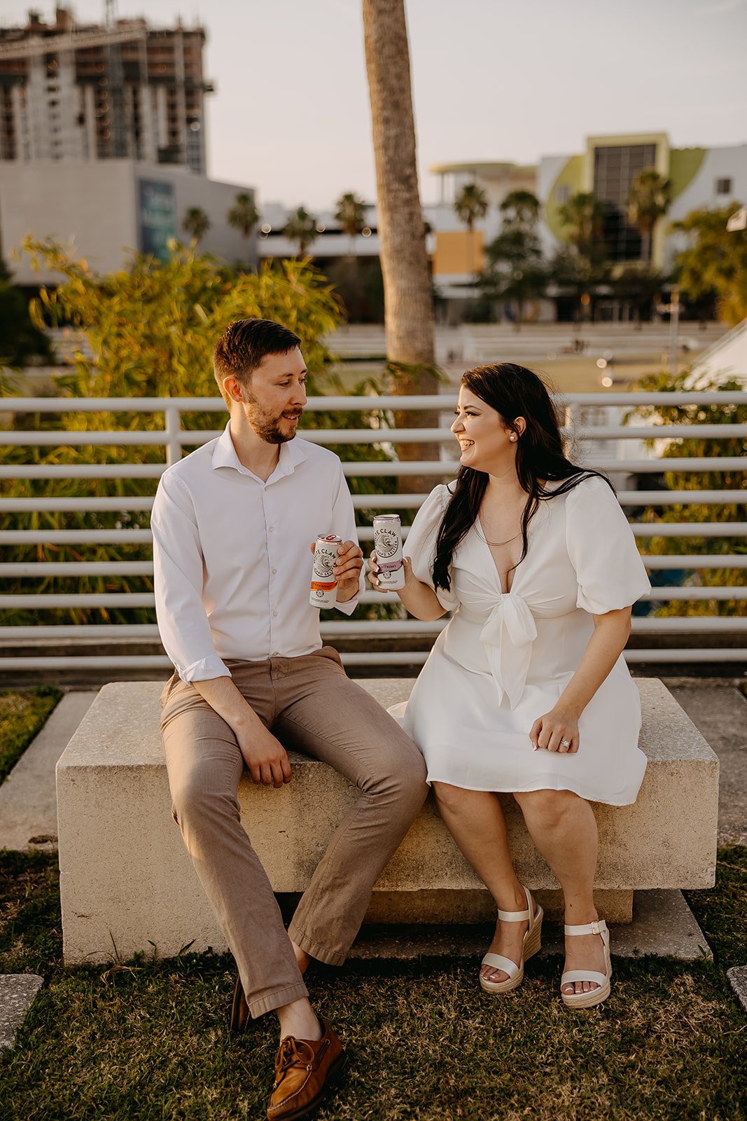 Rad Red Creative Tampa Downtown Riverwalk Engagement Session Photos