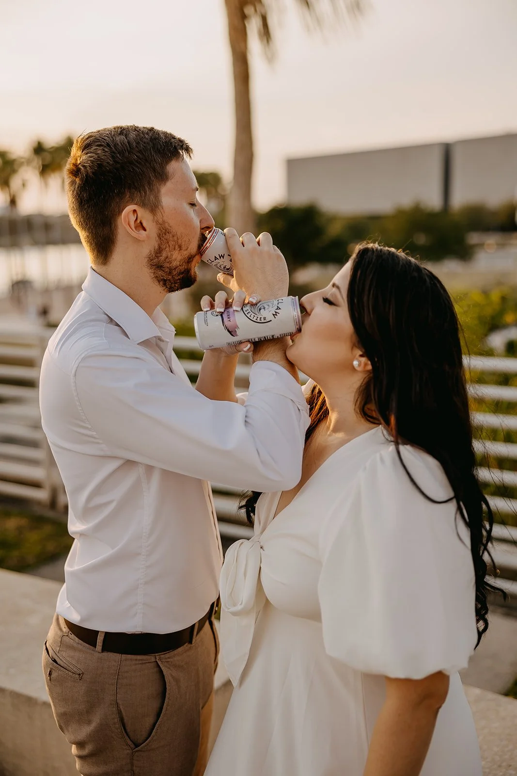 Rad Red Creative Tampa Downtown Riverwalk Engagement Session Photos