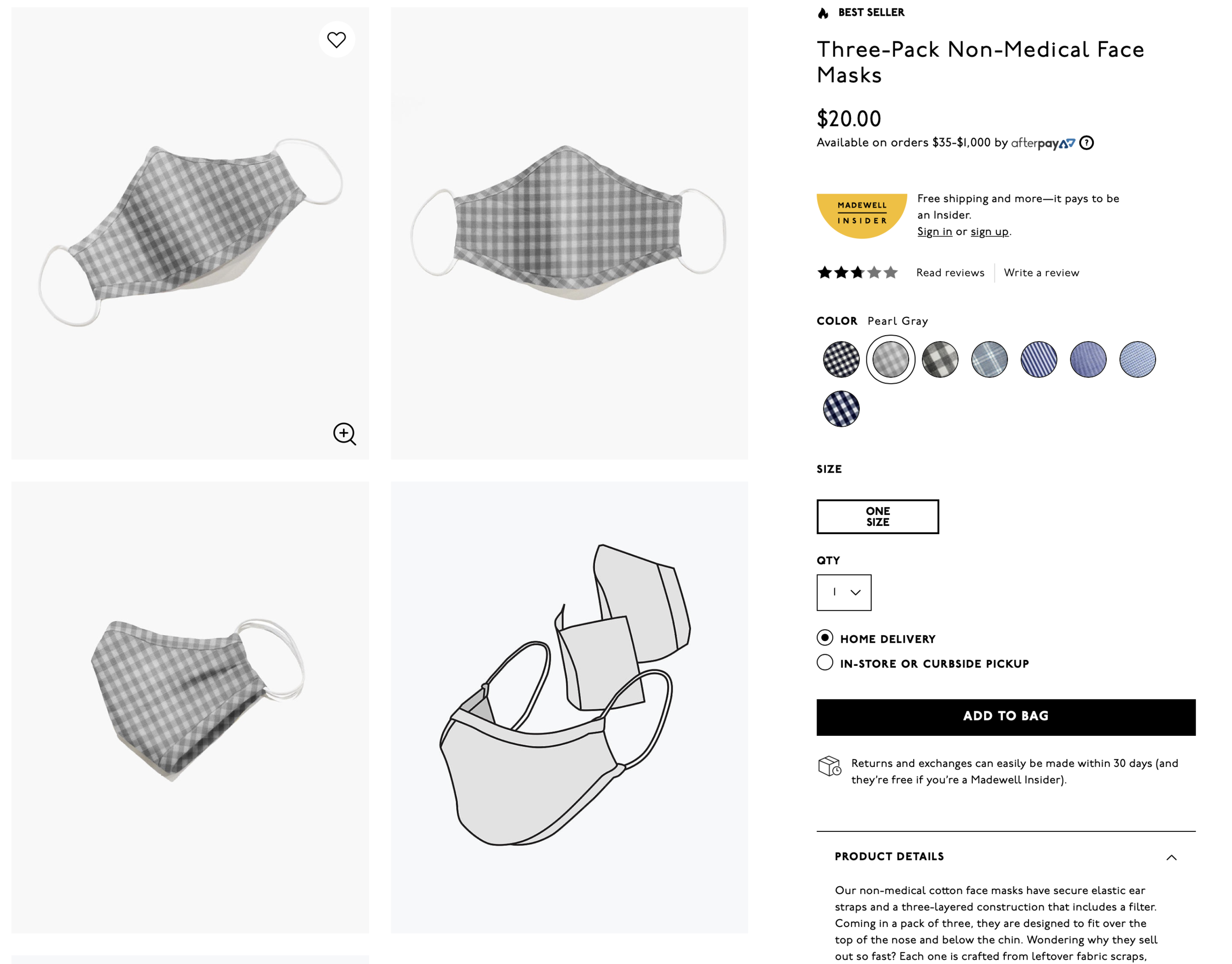 Dressy Groom Mask -&nbsp;Photo from Madewell.com