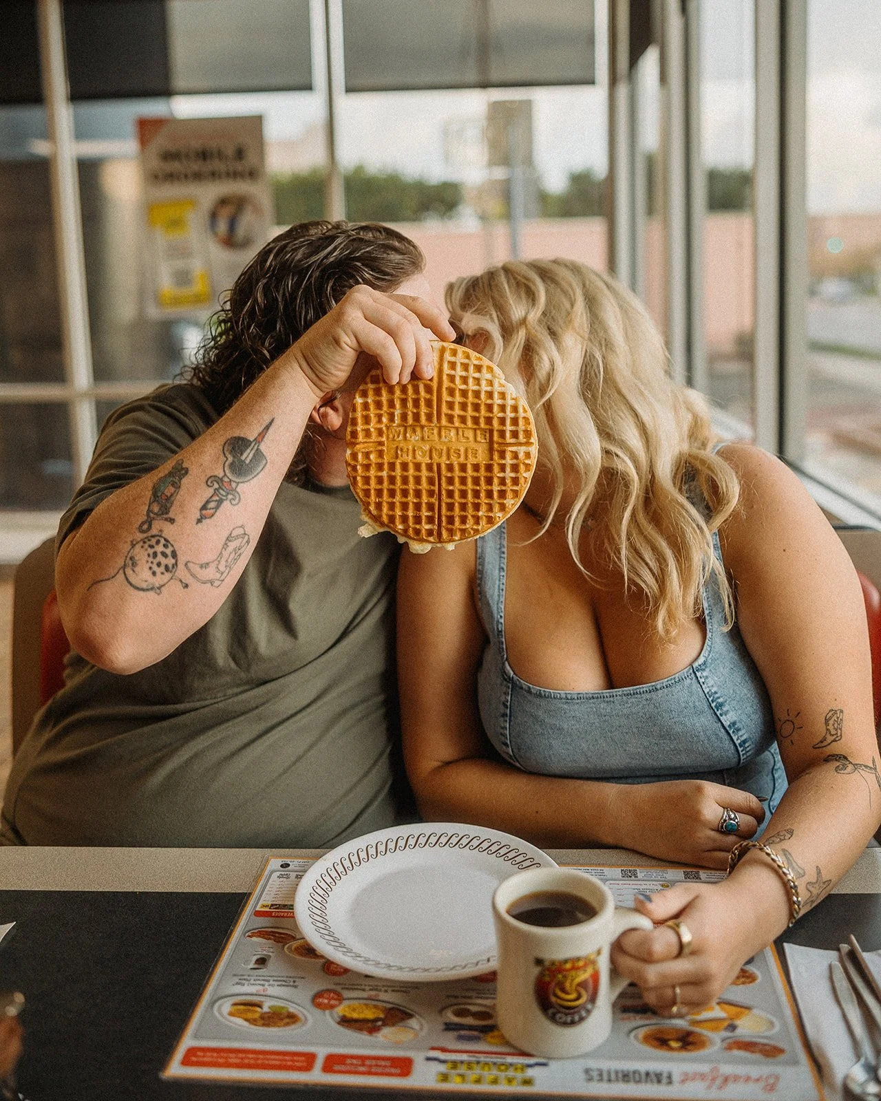 Waffle House Engagement Session