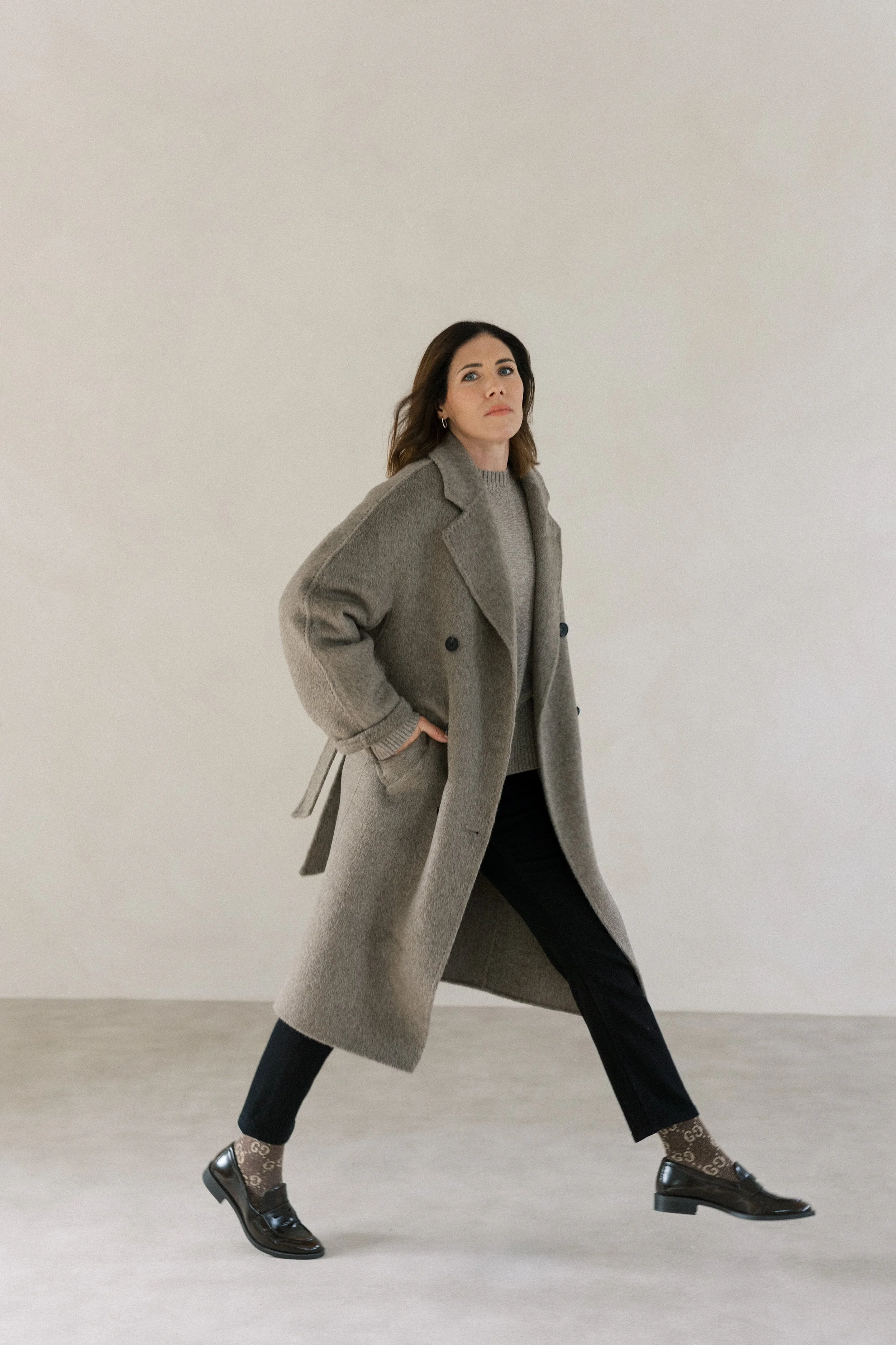 Brushed Wool Overcoat | Hattie & Vic