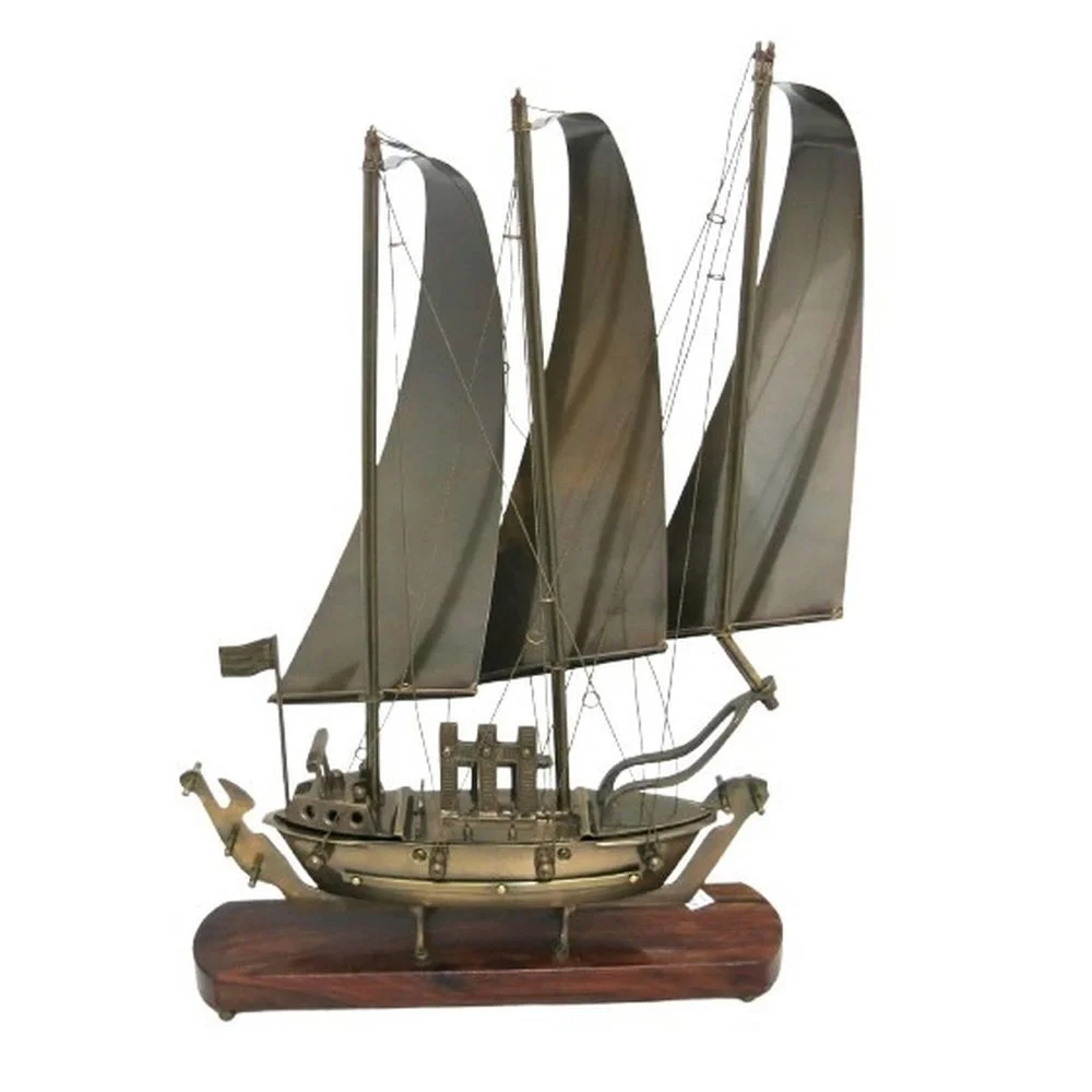 Antique Brass Ship