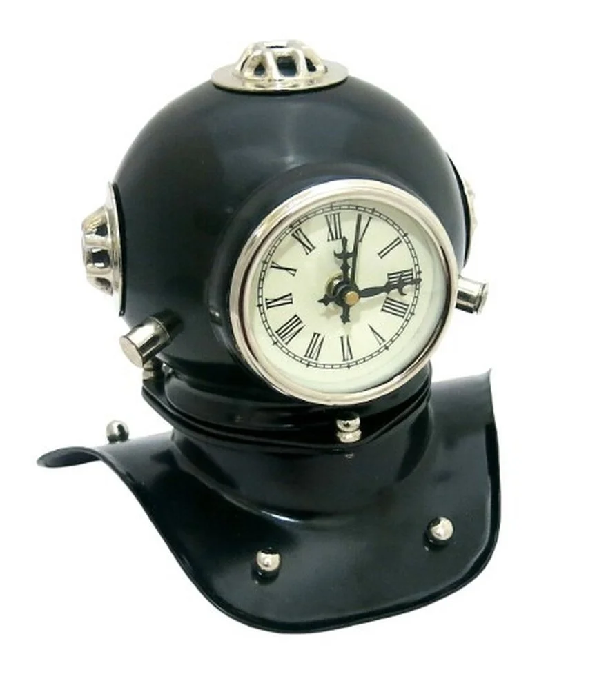 Nautical Diver's Helmet Desk Clock