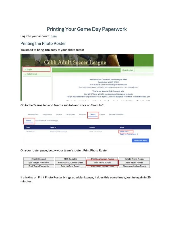 Paperwork Game Printing Game Day Paperwork | Streamline Game Day Processes Today ...