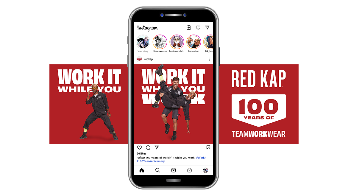 For organic social, we would create dance videos and add kinetic type moving through the scene.