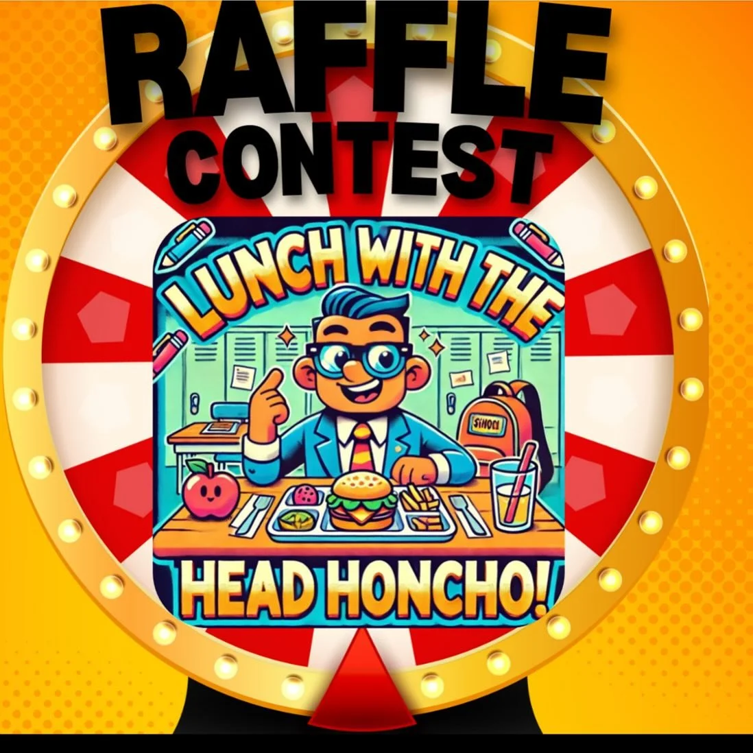 🔔 Raffle Alert! 🔔

For just $25, your child could win a chance at having lunch with the Section Head of their choice OR Mr. Scott- AND they can bring their 2 friends with them! The lucky student will also take home some 🔥amazing 🔥 Magellan swag! 