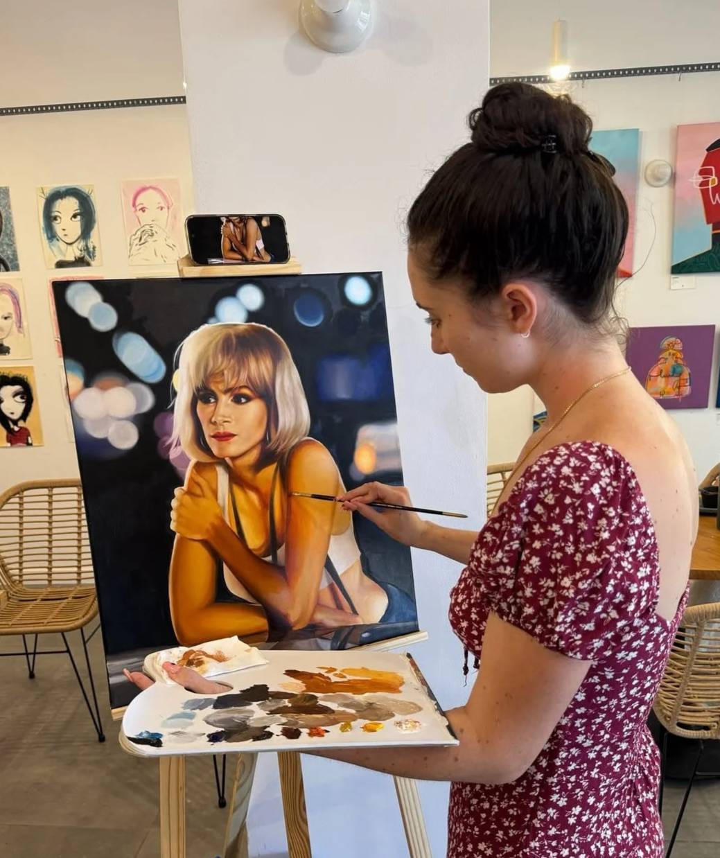 "Pretty Woman" 50x60cm oil on canvas (WIP)