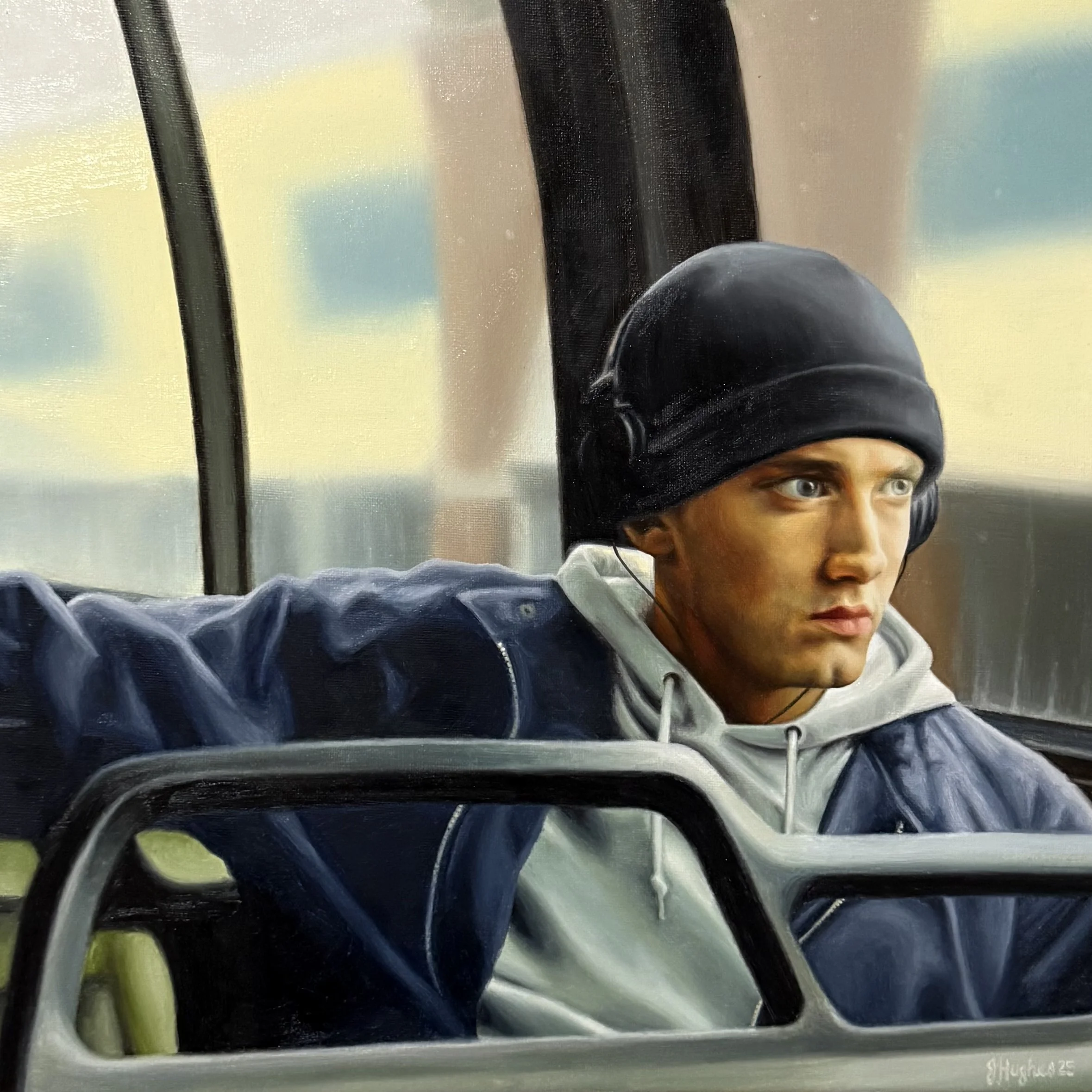 "8 mile" 40x40cm oil on canvas