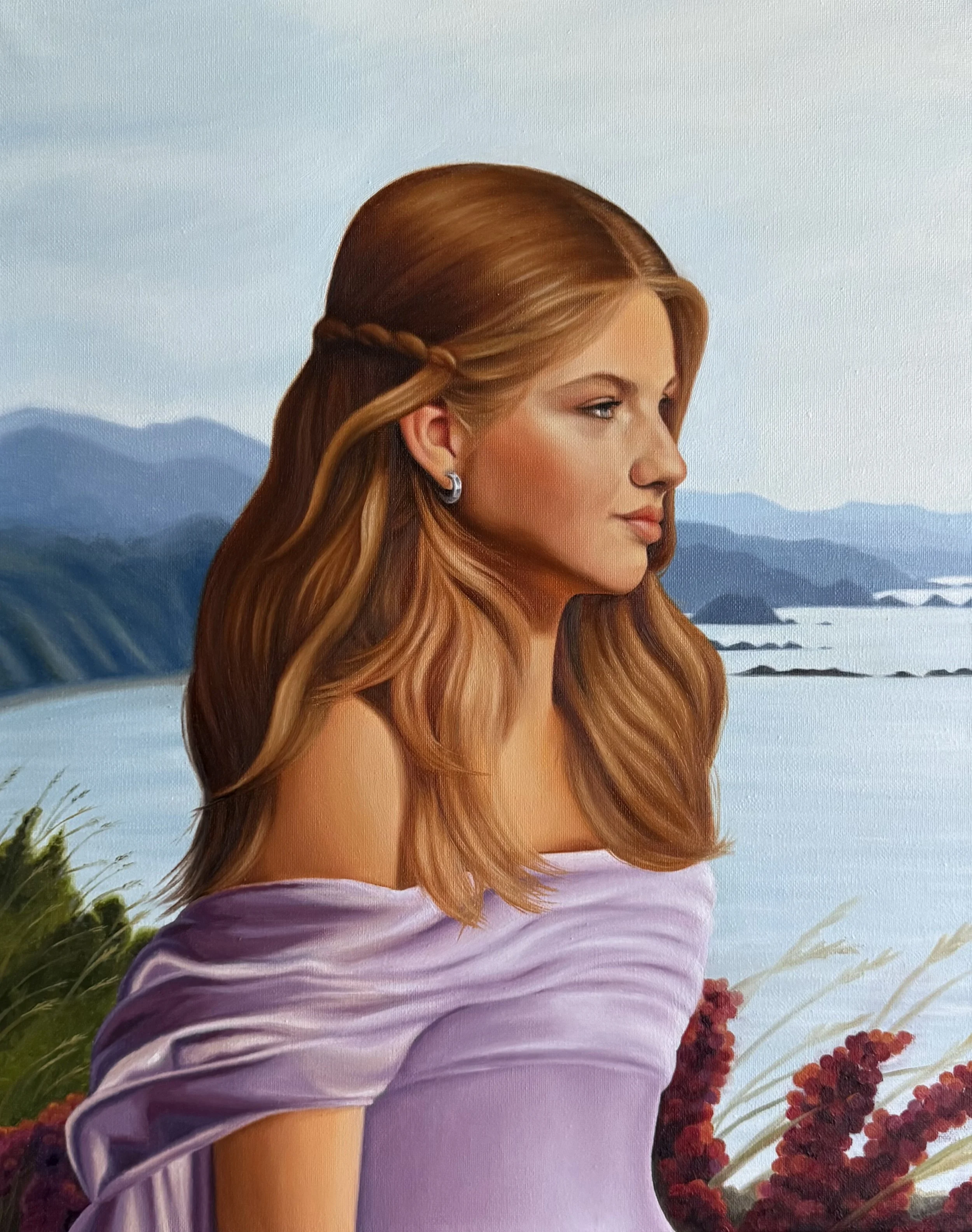 "La princesa de Asturias" 40x50cm oil on canvas