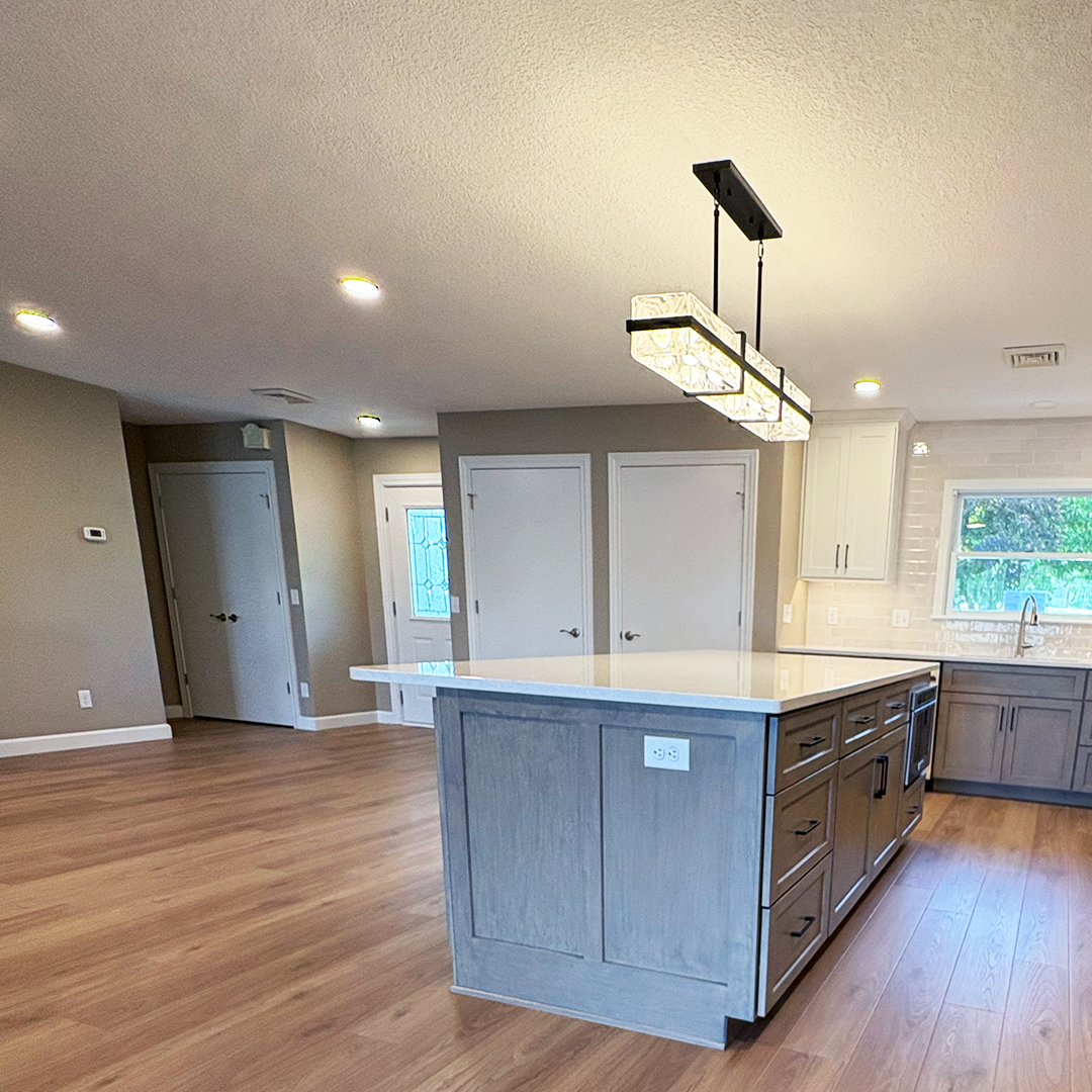 The kitchen after the remodel