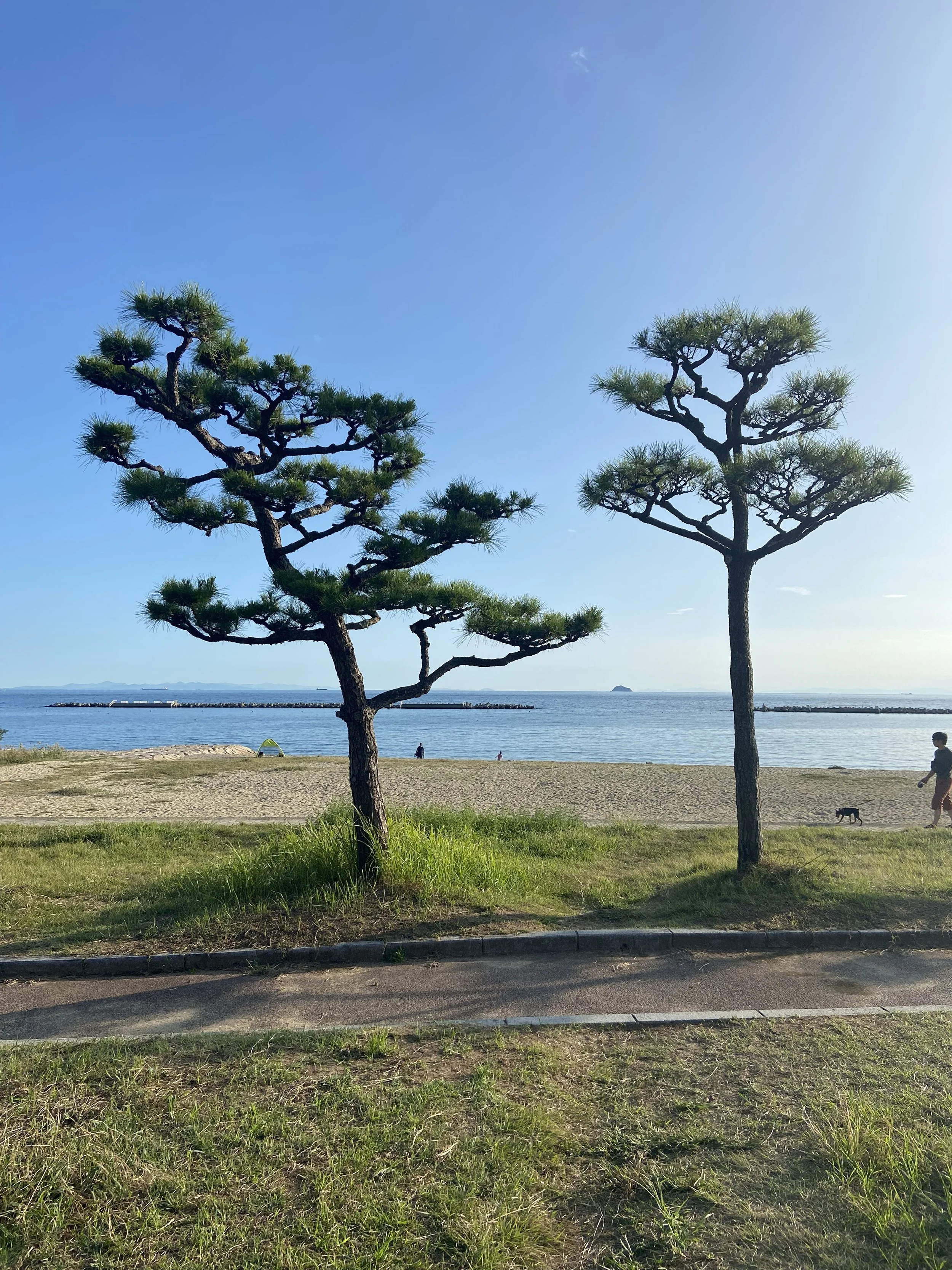 a nearby public beach at Yaka