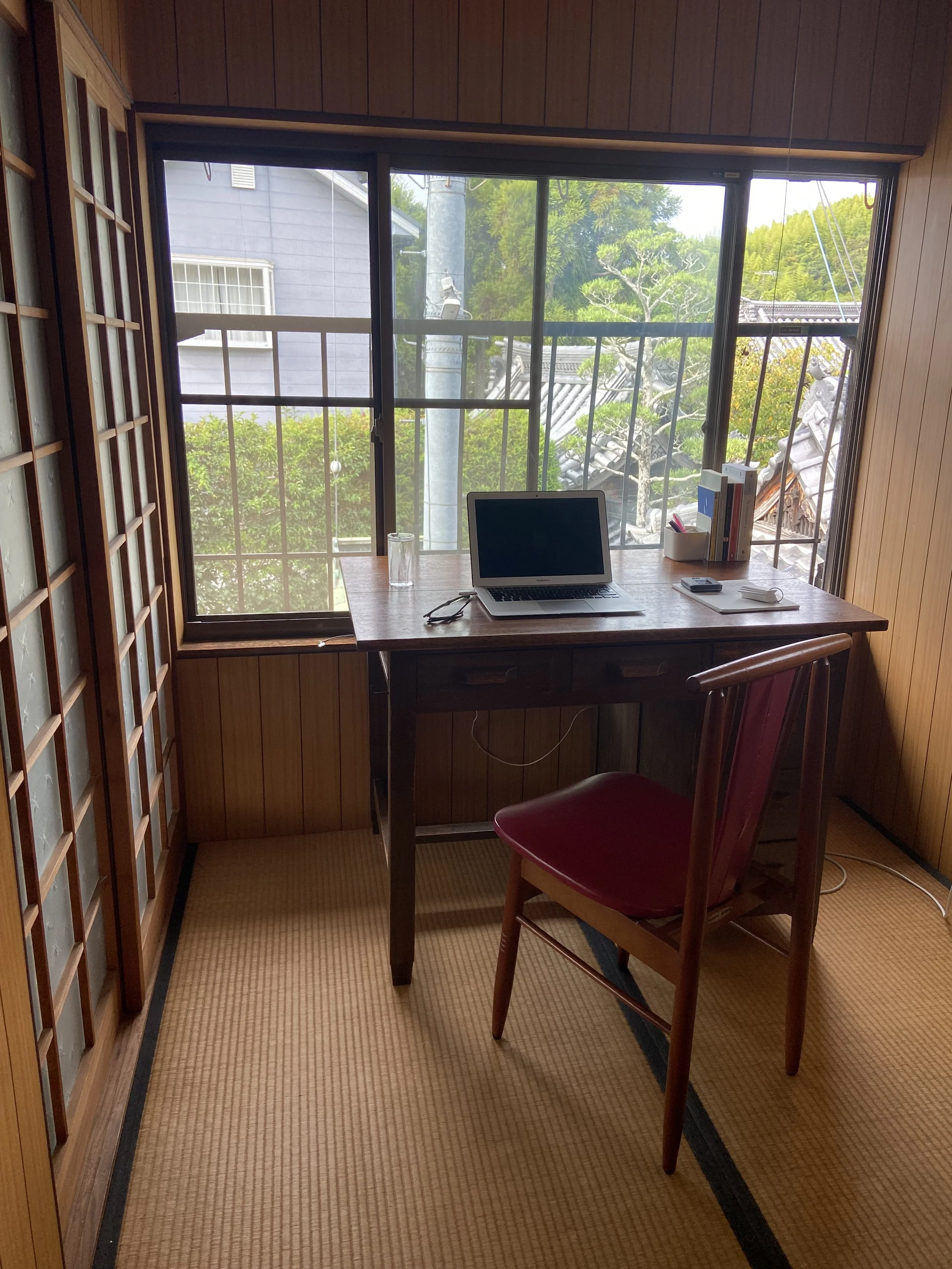 a writing space in the house