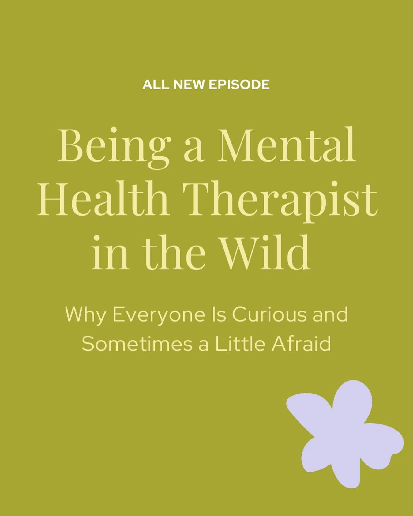 Therapists&hellip;in the WILD. 

Why everyone is curious&hellip; and sometimes a little afraid 😅

From awkward questions to unexpected disclosures, being a therapist doesn&rsquo;t stop when you leave the office. It really is wild out there!

This ep