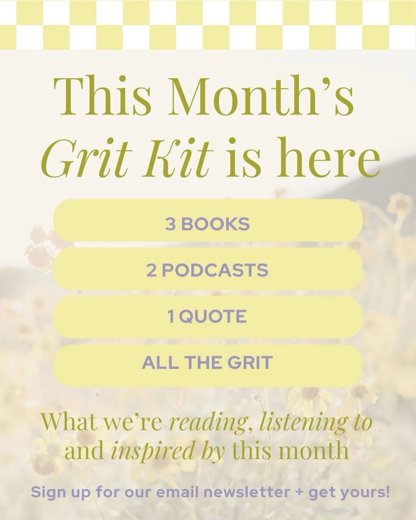 This month&rsquo;s Grit Kit is here!! ✨

A few things we&rsquo;re reading, listening to, and coming back to - the pieces that are helping us stay grounded, curious, and human in the work.

If you want it delivered straight to your inbox, you can sign