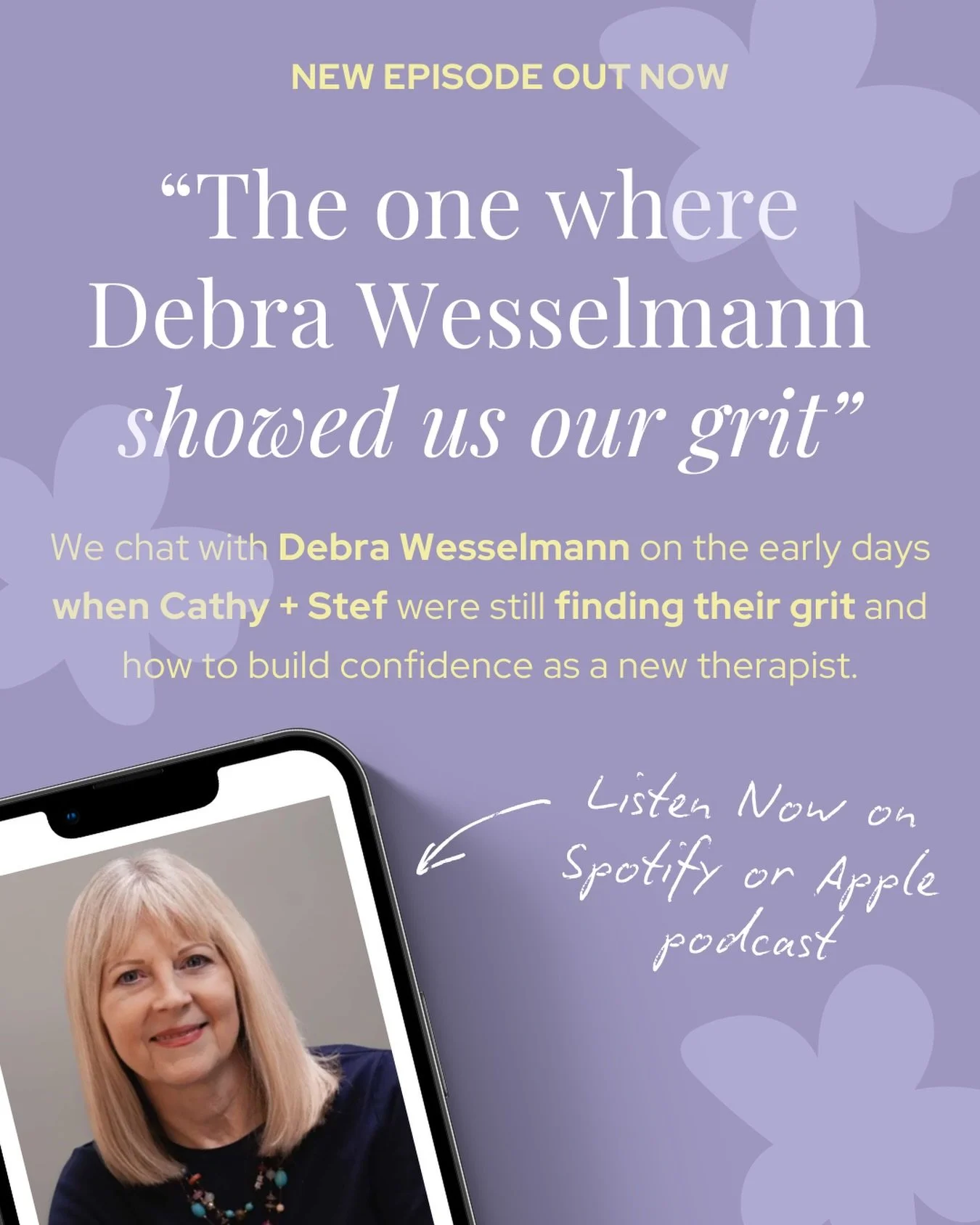 Before the confidence&hellip;there was grit.

In this episode, @debra.wesselmann.emdr reflects on the early days with Cathy + Stef, when they were still finding their footing as therapists and learning how to trust themselves in the work.

If you&rsq