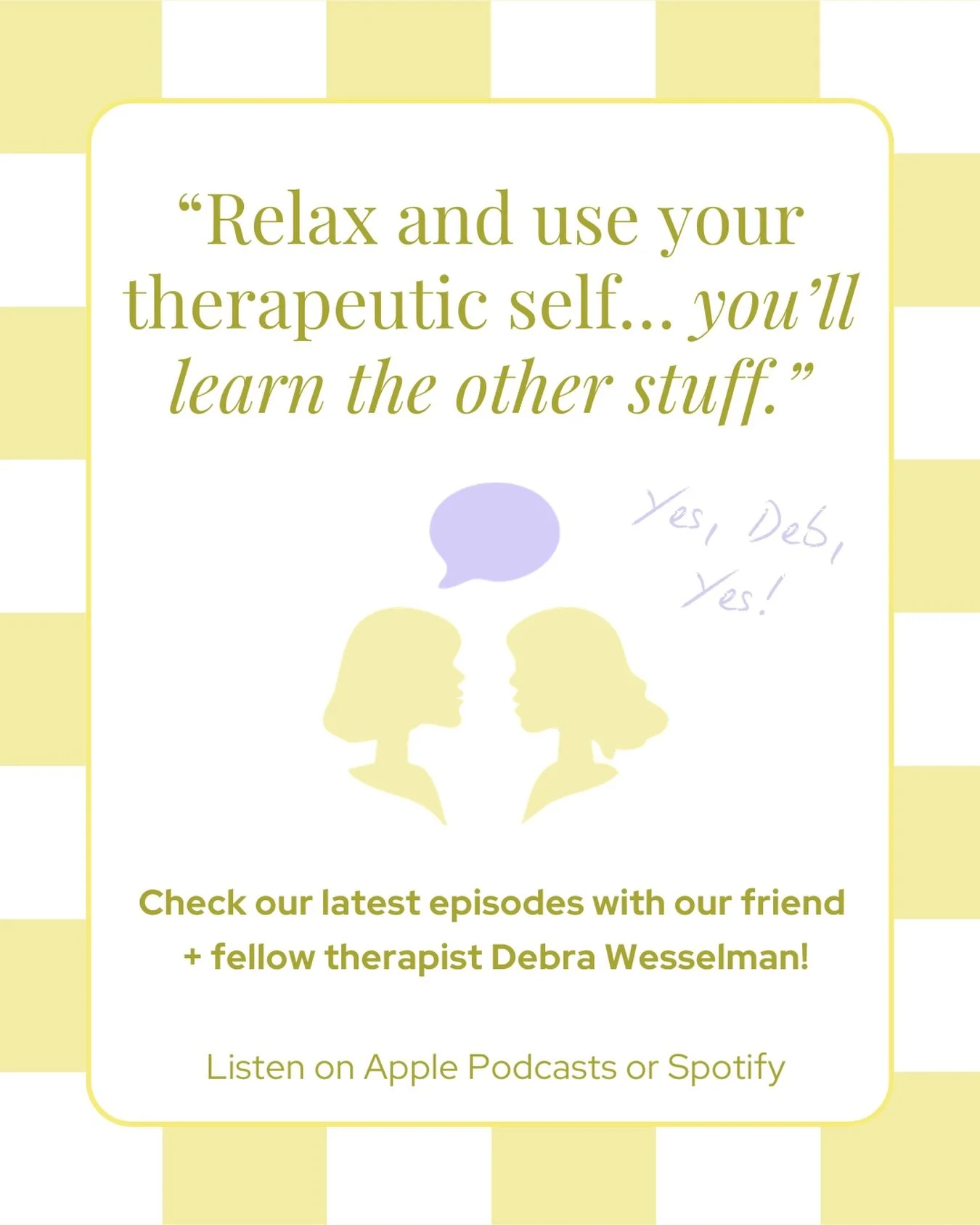 You don&rsquo;t have to have it all figured out to be a good therapist.

In Part one of our two part series with Deb Wesselmann, we&rsquo;re talking about what it actually looks like to grow into your role&hellip;messy questions, self-doubt, and all.