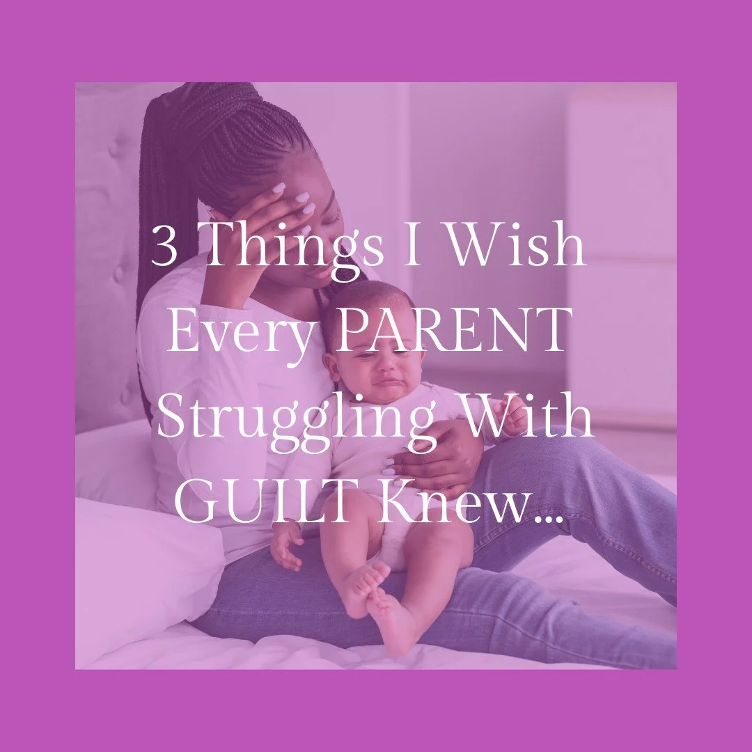 Parenting can bring so much love &mdash; but also a lot of guilt. Many parents I've worked with say things like &ldquo;I should be more patient,&rdquo; or &ldquo;I&rsquo;m not doing enough.&rdquo;

The truth is: perfection isn&rsquo;t possible, and i