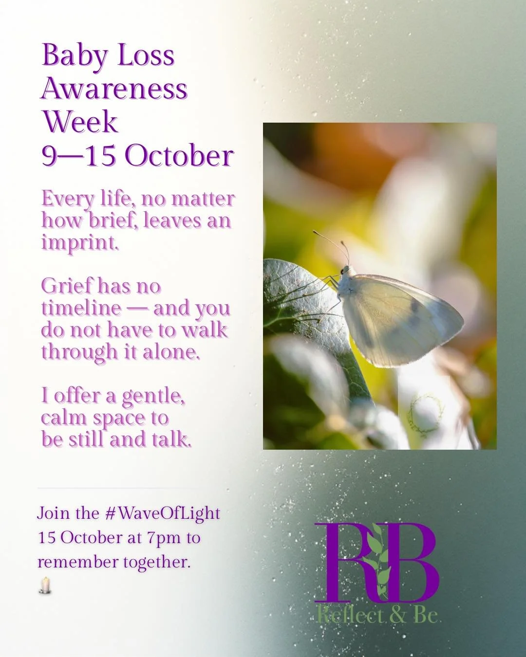The tiniest feet leave the biggest footprints in our hearts 🤍

During Baby Loss Awareness Week (9&ndash;15 October), we can remember and honour the babies who are no longer with us, and the parents, families and friends who grieve them.

Grief has n