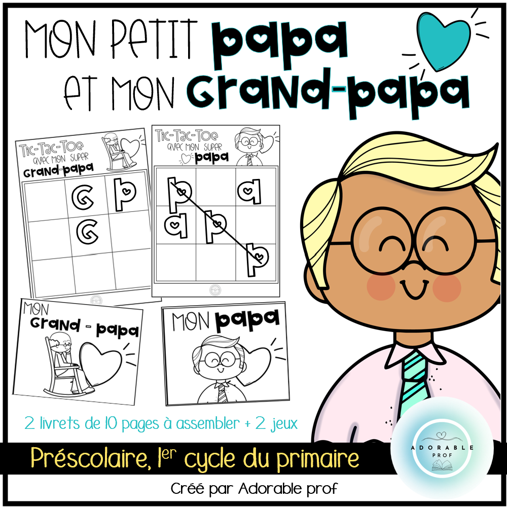 Trousse fête des pères- Mon petit papa et mon grand-papa
