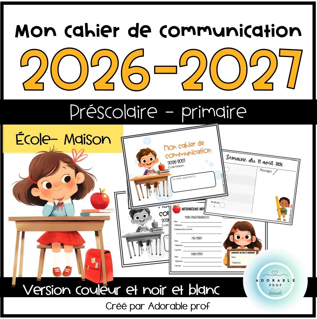 Cahier de communication- 2026-2027