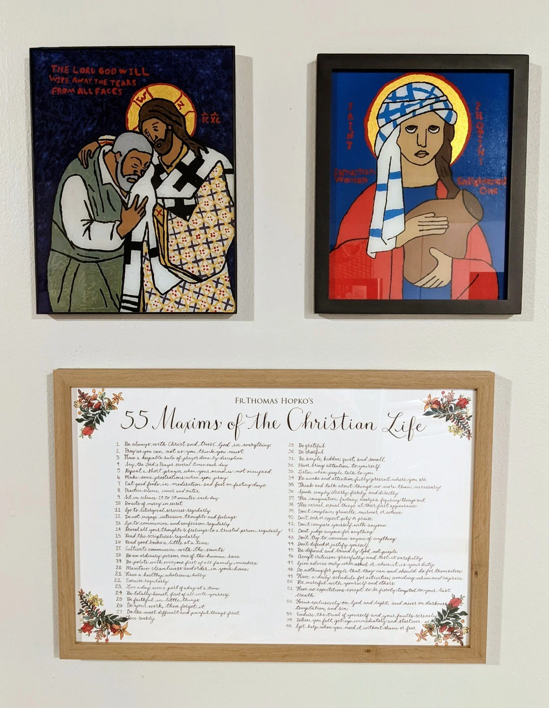 Icons with 55 Maxims