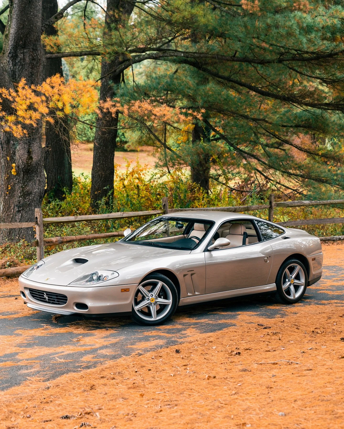 You know how it goes&hellip;one leads to another.

Alongside our Murci&eacute;lago Roadster, we welcomed a 2003 Ferrari 575 Maranello. Finished in rare Grigio Ingrid over a Crema interior, this spec is truly timeless. 

The 575M represents the pinnac