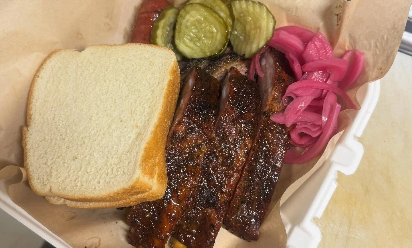 Plenty of bbq left! Come get yours before I leave at 4 😊