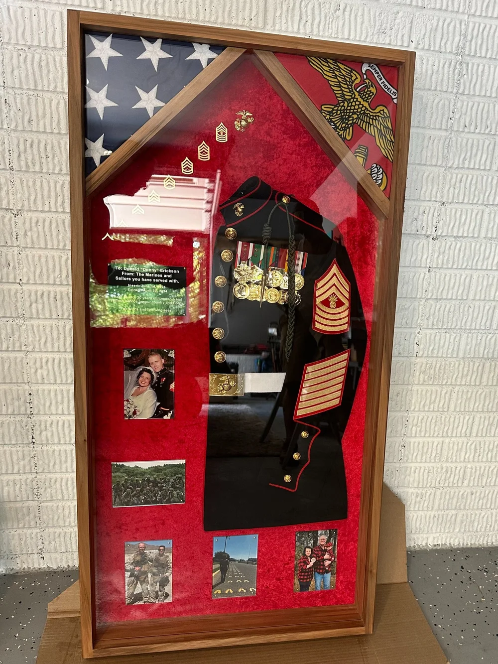 dress blues shadow box Military Epoxy Resin Shadow Box – Custom Veteran Service Display – RandE  Works LLC