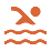 A simple wavy line pattern with three horizontal wavy lines.