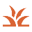 An orange flower with curved petals and a dark center