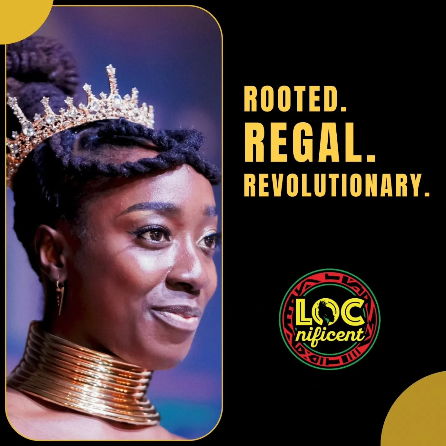 👑 ROOTED. REGAL. REVOLUTIONARY. 👑
This is more than a hairstyle—it’s a whole lineage. A crown worn with purpose, pride, and power.
At LOCnificent Fest, we celebrate the beauty, brilliance, and boldness of our crowns—past, present