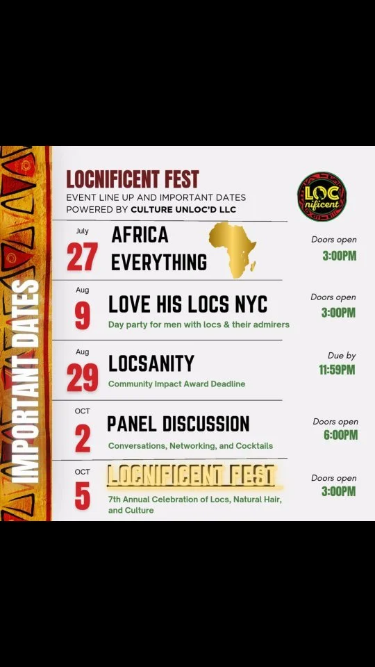 🔥 Mark your calendars — the vibes are LOADING! 🔥 Here’s your official lineup of CULTURE + CROWN moments you don’t wanna miss:
🖤 TOMORROW 7/27 – Africa Everything 9: Afro Culture Vybz Block Party - 9th annual fundraiser whe