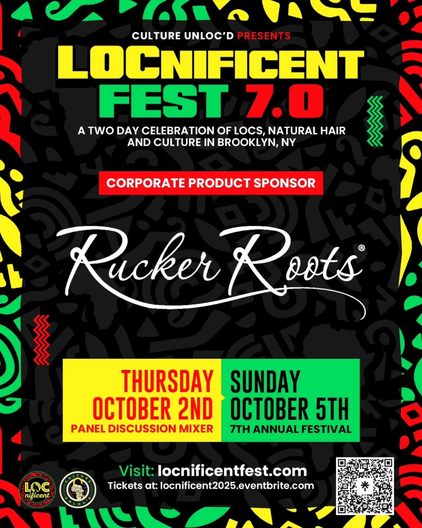✨Sponsor Spotlight!✨
We’re excited to announce @ruckerroots as our Corporate Product Sponsor for LOCnificent Fest 7.0! 🙌🏿🎉
Founded by sisters Ellen & Ione Rucker, Rucker Roots is a Black-owned, women-owned brand rooted in the belief tha