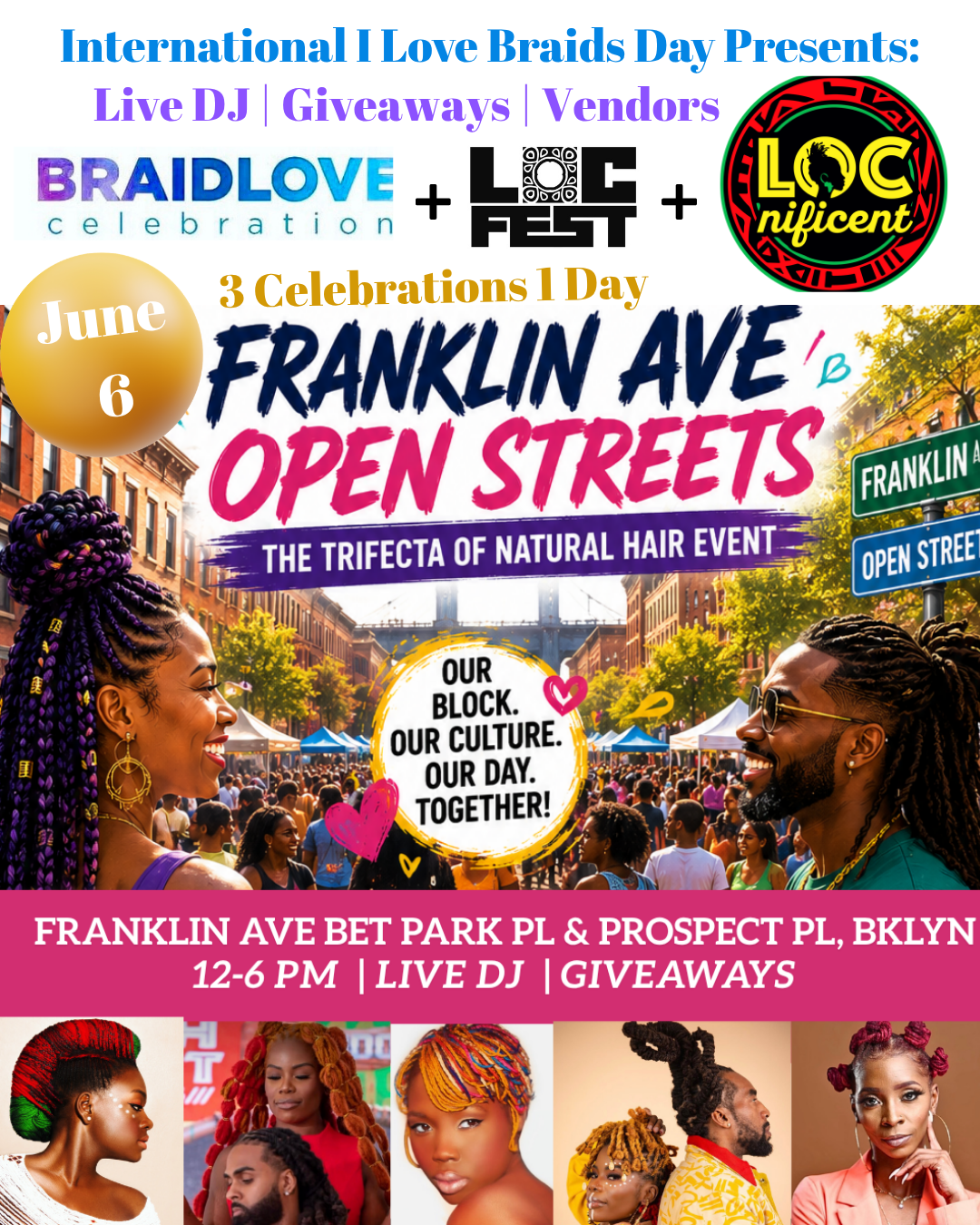 Franklin ave open streets: The Trifecta of natural hair